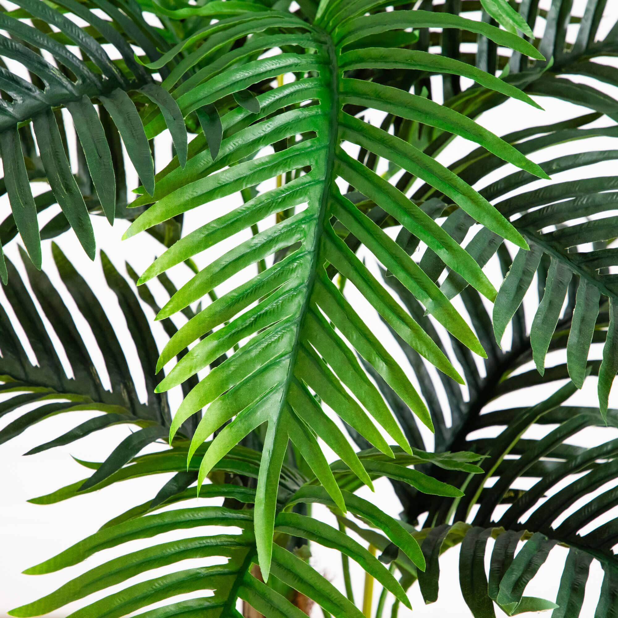 4ft. UV Resistant Artificial Double Robellini Palm Tree (Indoor/Outdoor)
