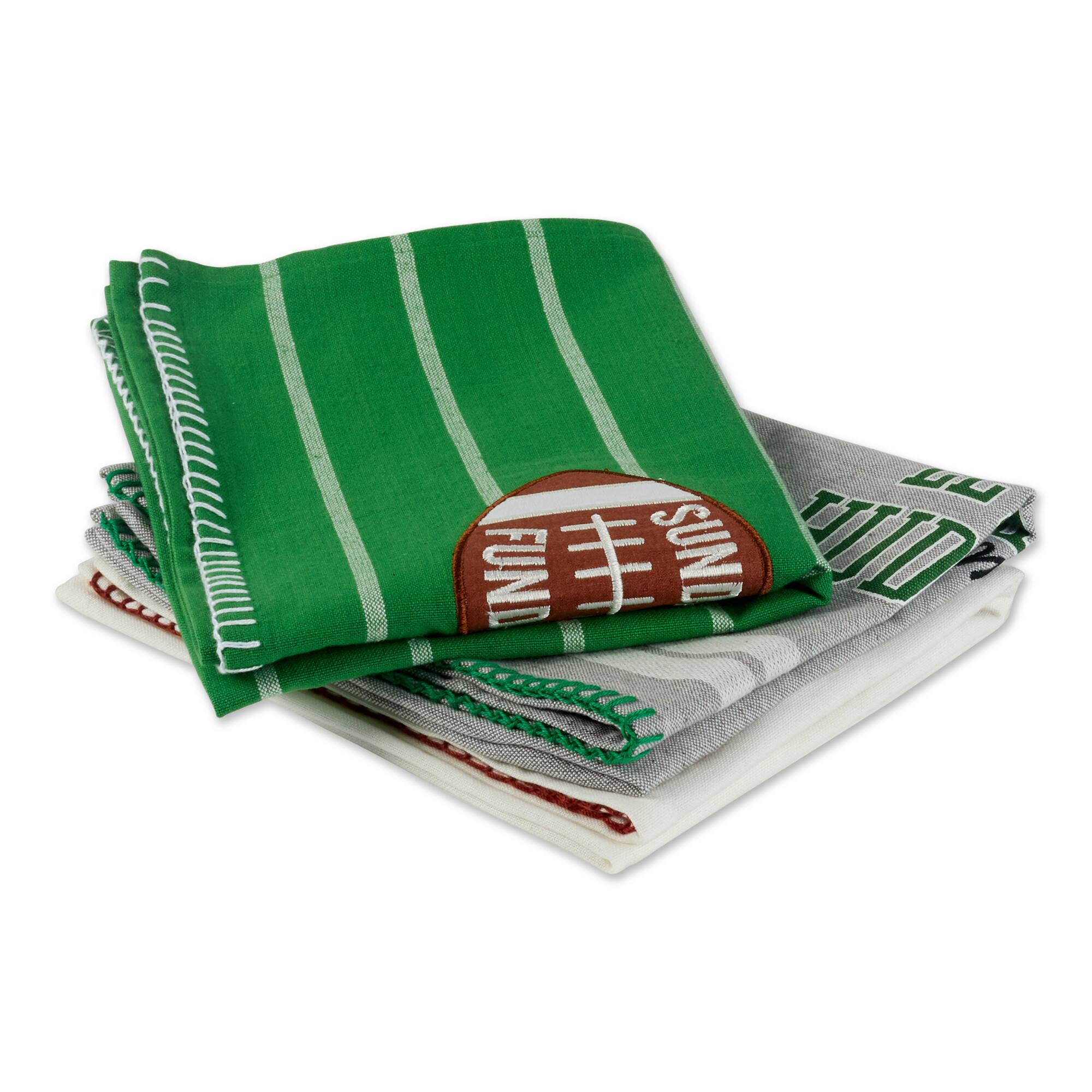 DII® Sunday Football Dishtowels Set