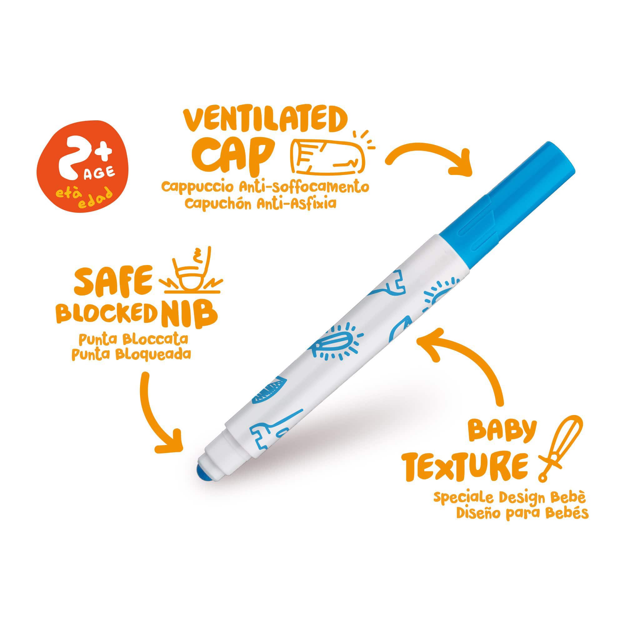 CARIOCA BABY Valorous Washable School Marker Set
