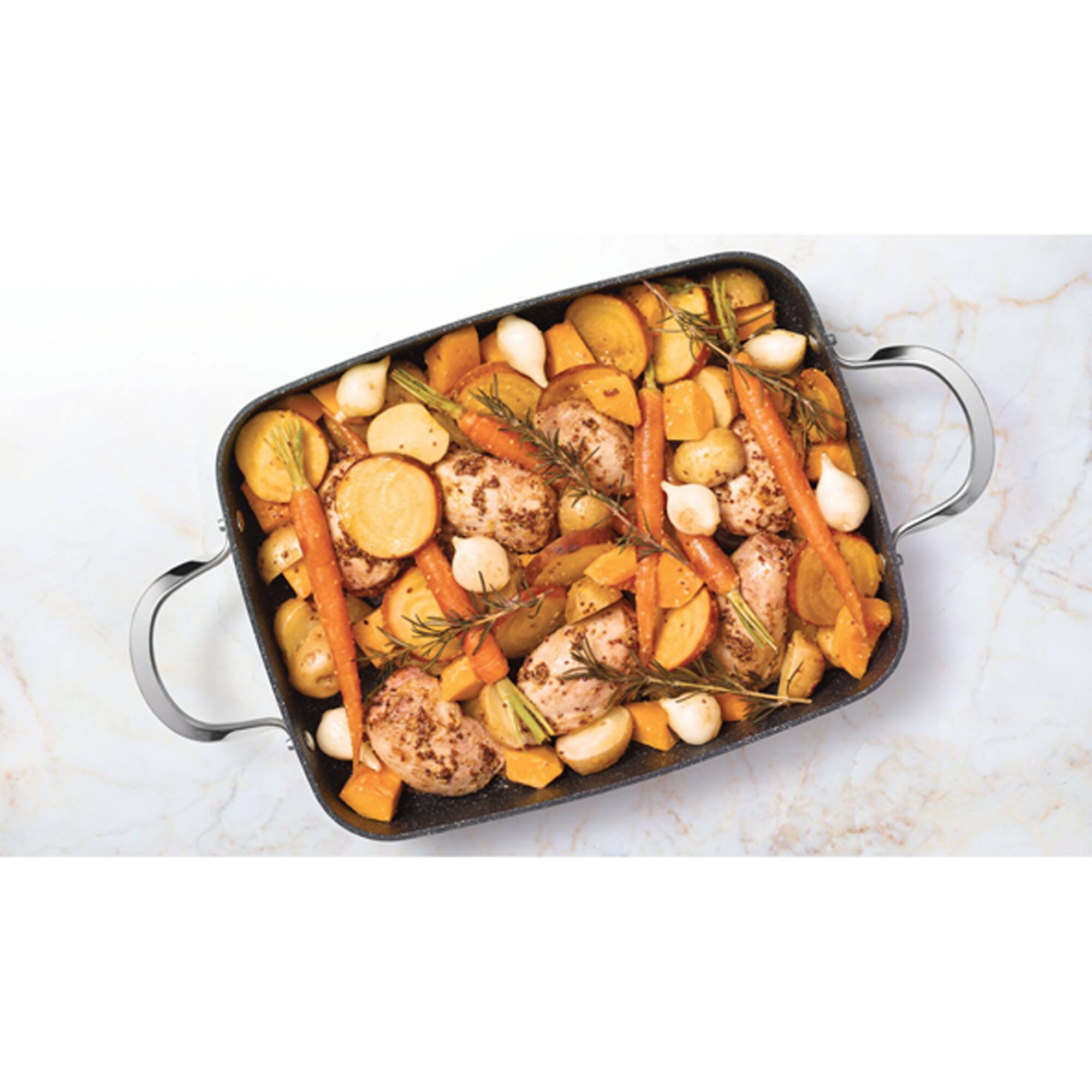 THE ROCK by Starfrit 9" x 13" One Pot Rectangular Dish With Lid