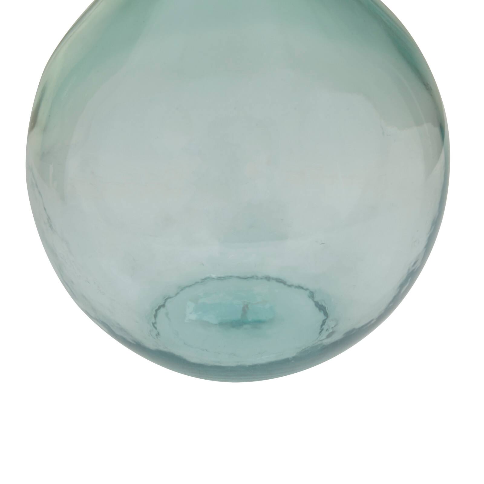Blue Recycled Glass Handmade Spanish Vase 11" x 11" x 17"