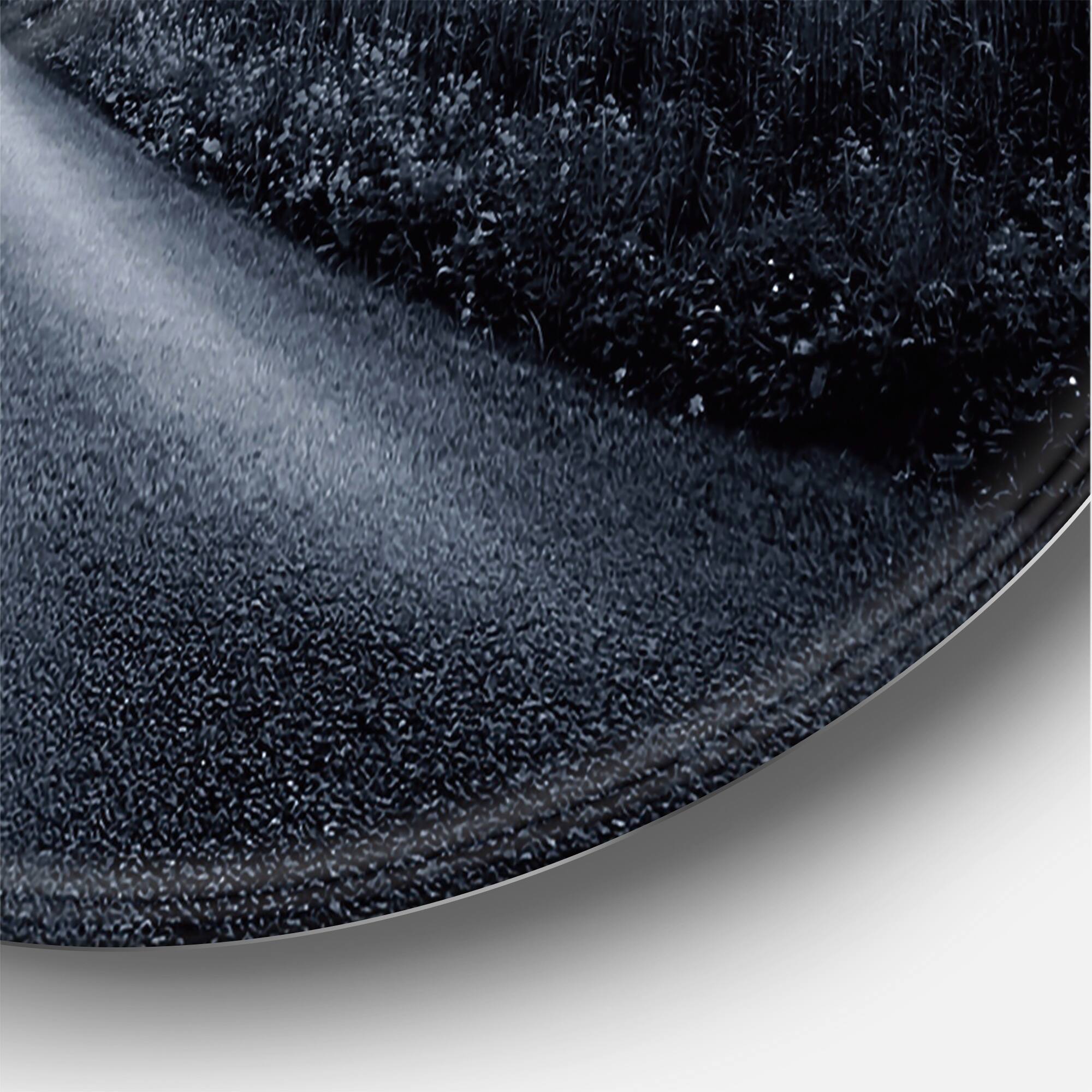 Designart - Asphalt Road Under Cloudy Full Moon III