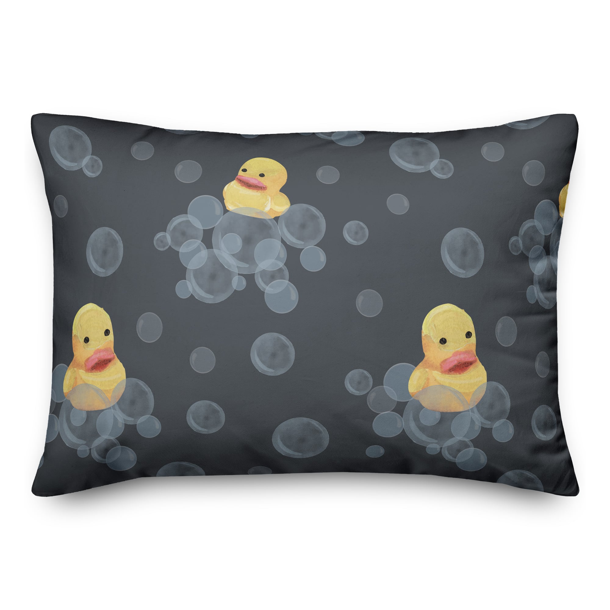 Rubber Duckies Throw Pillow