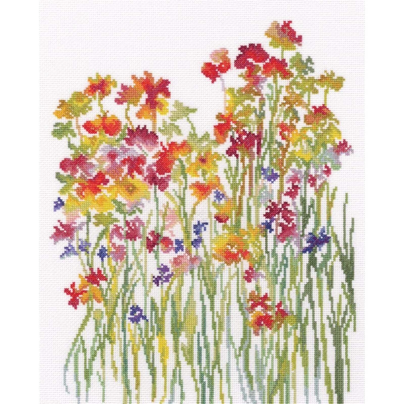 RTO Flower Watercolor Cross Stitch Kit