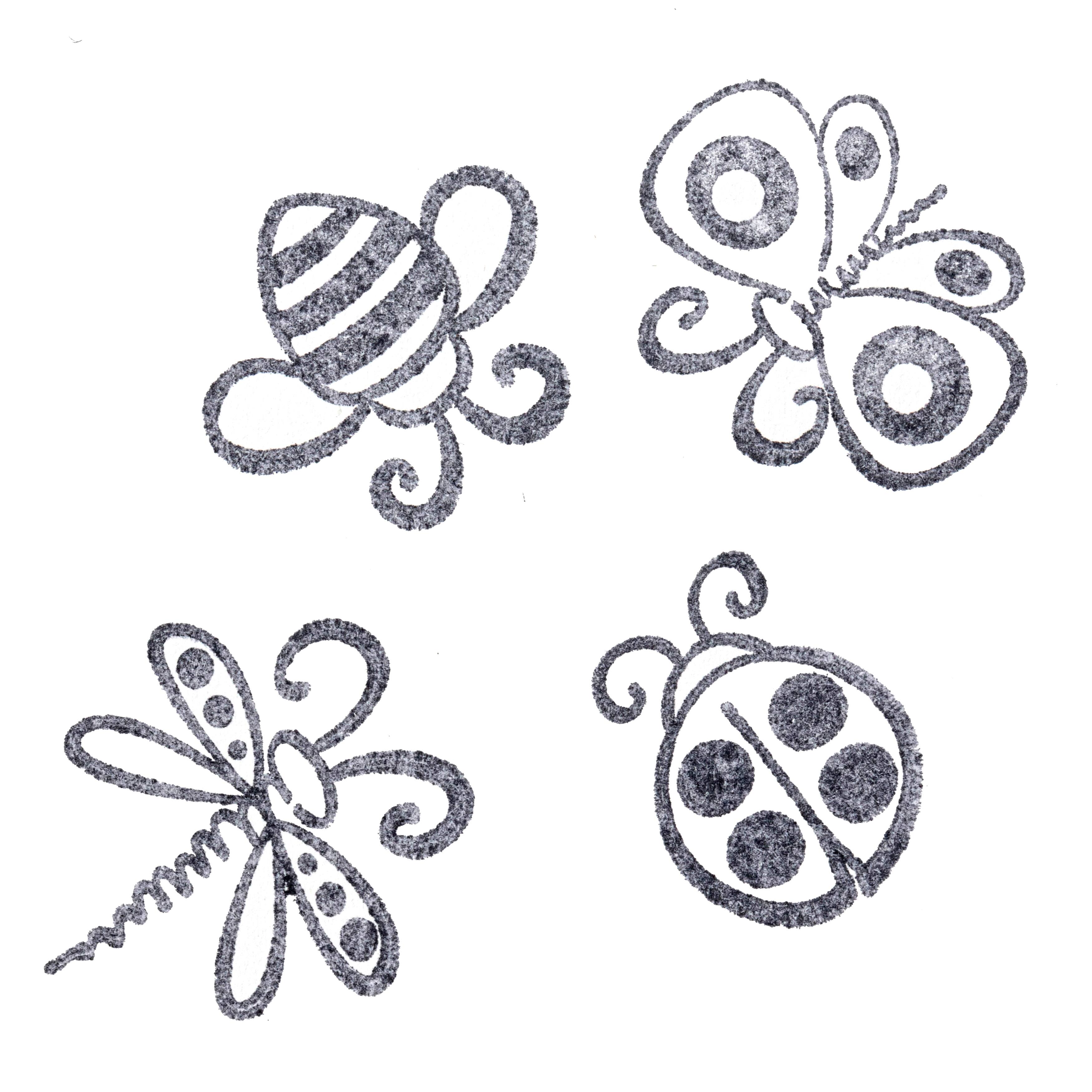 6 Pack: Bugs Wood Stamp Set by Recollections™