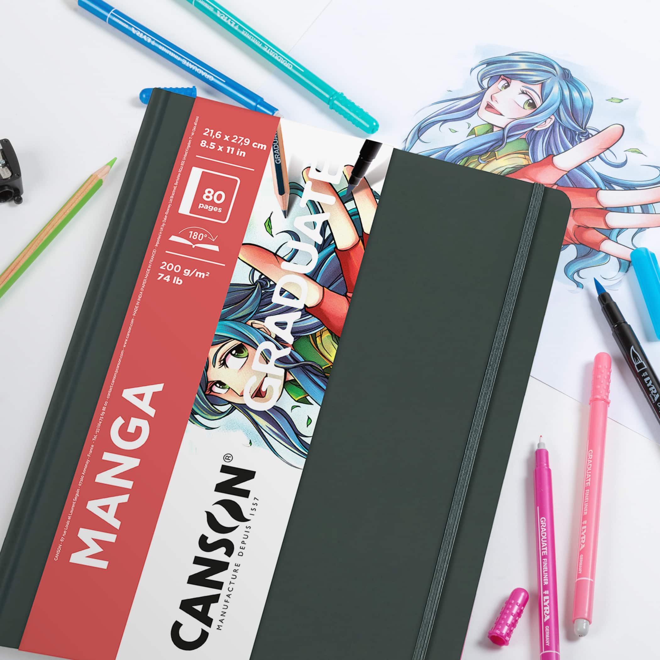 Canson® Graduate Manga Hardcover Art Book