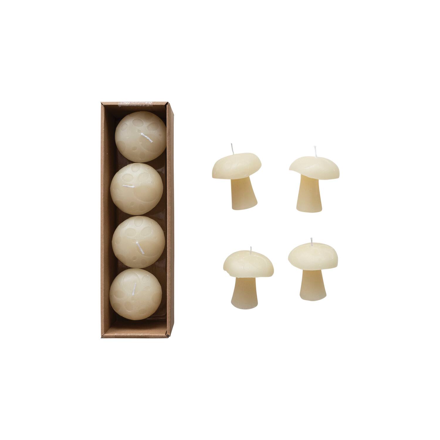 Hello Honey® Unscented Mushroom-Shaped Votive Candles, 4ct.