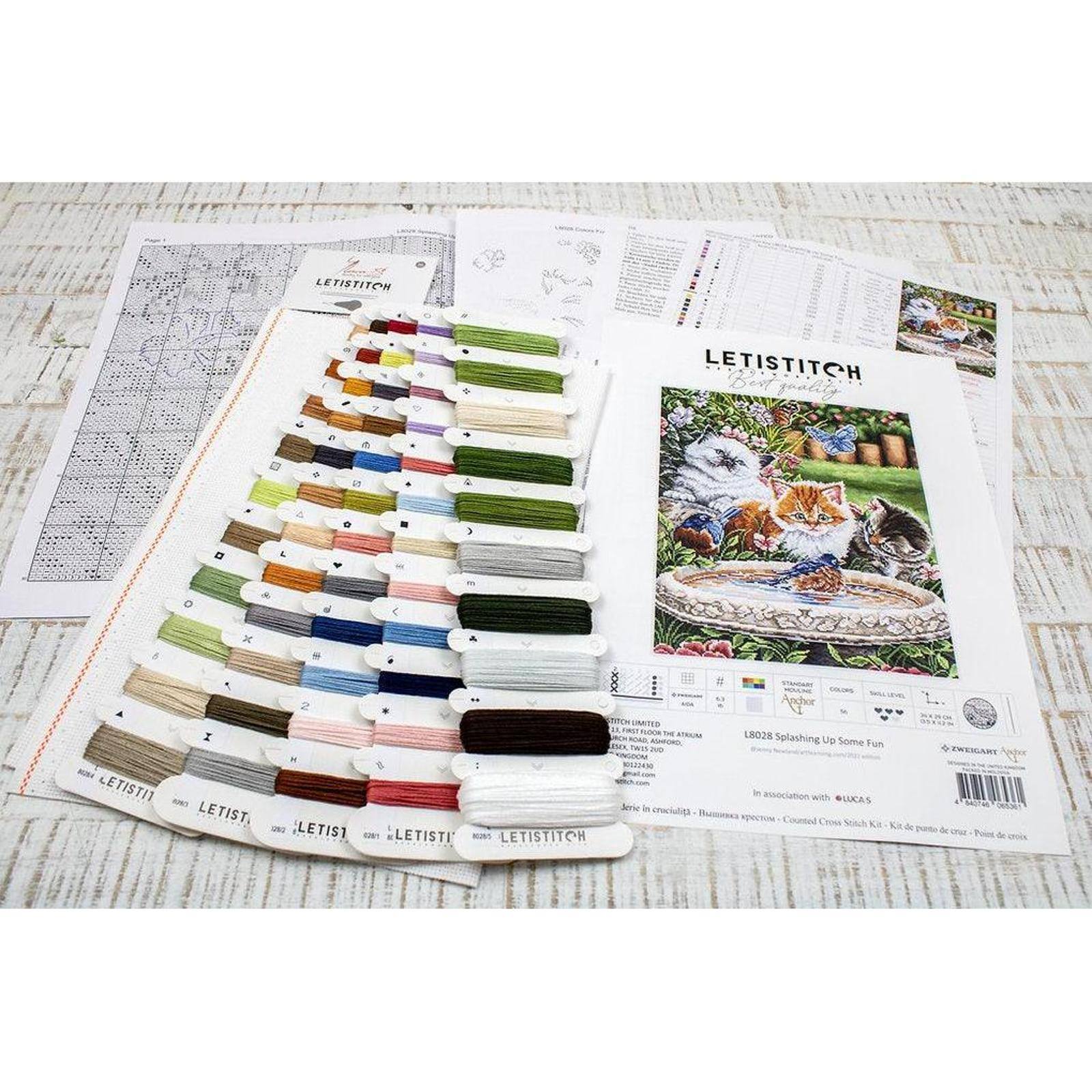 Letistitch Splashing Up Some Fun Counted Cross Stitch Kit