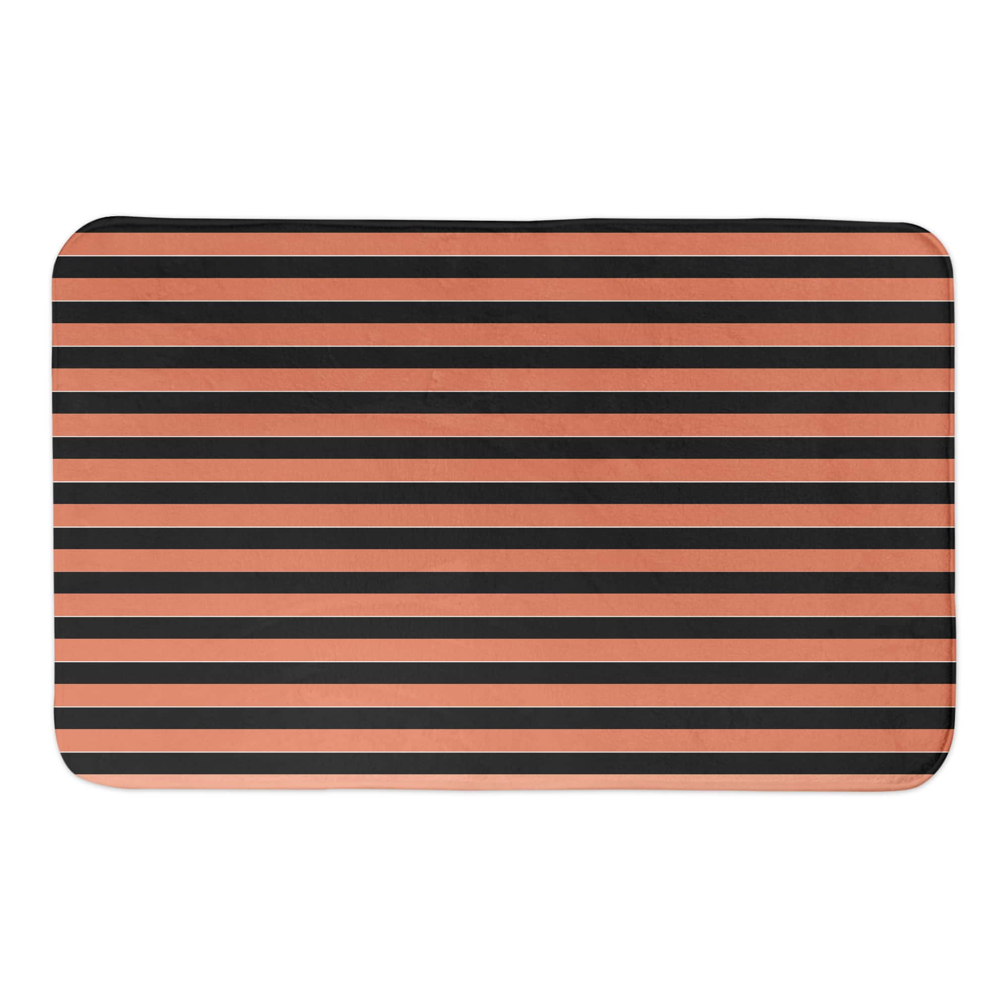 Halloween Stripes 34" x 21" Bath Mat