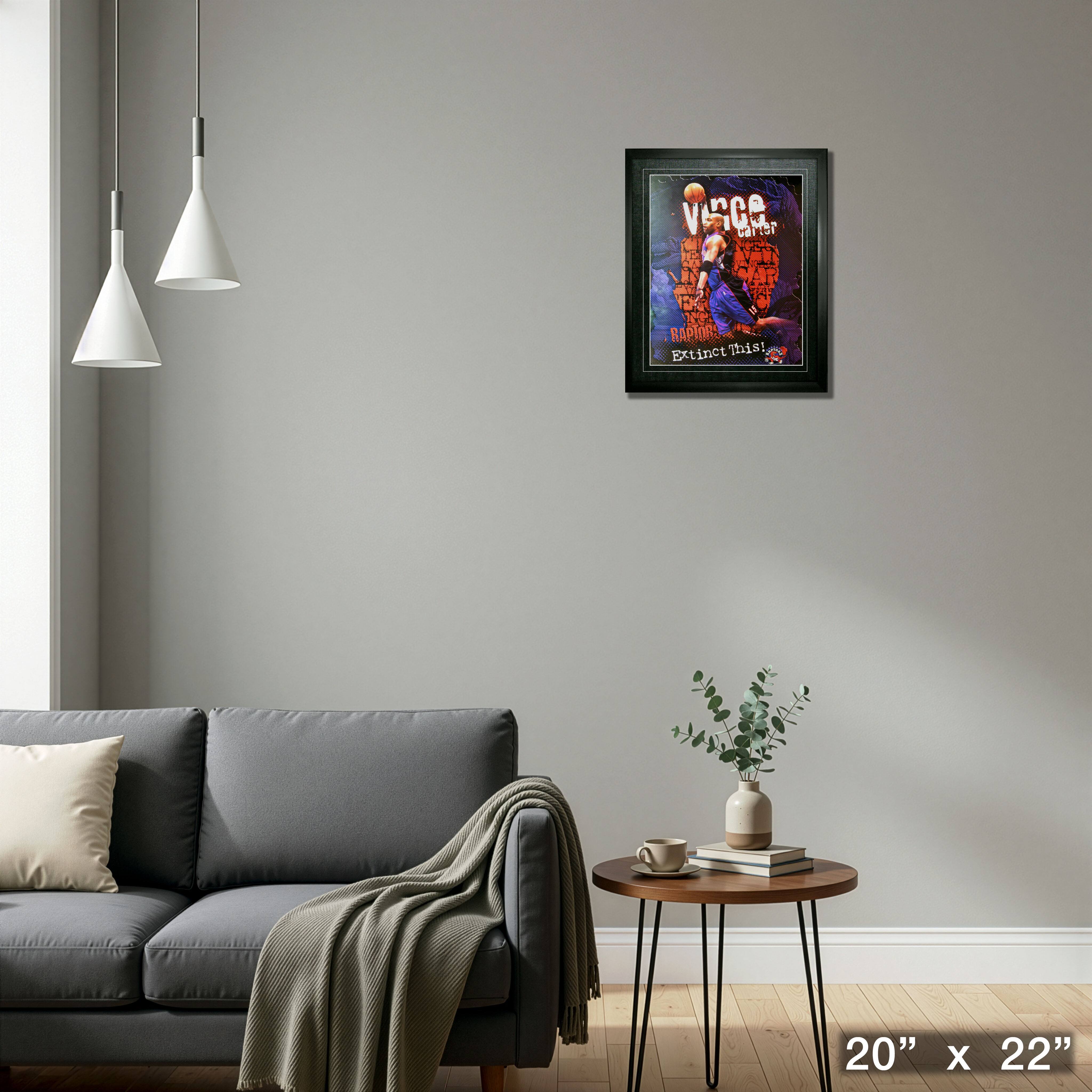 Vince Carter Toronto Raptors Framed 16" x 20" Extinct This Print 20" x 22"