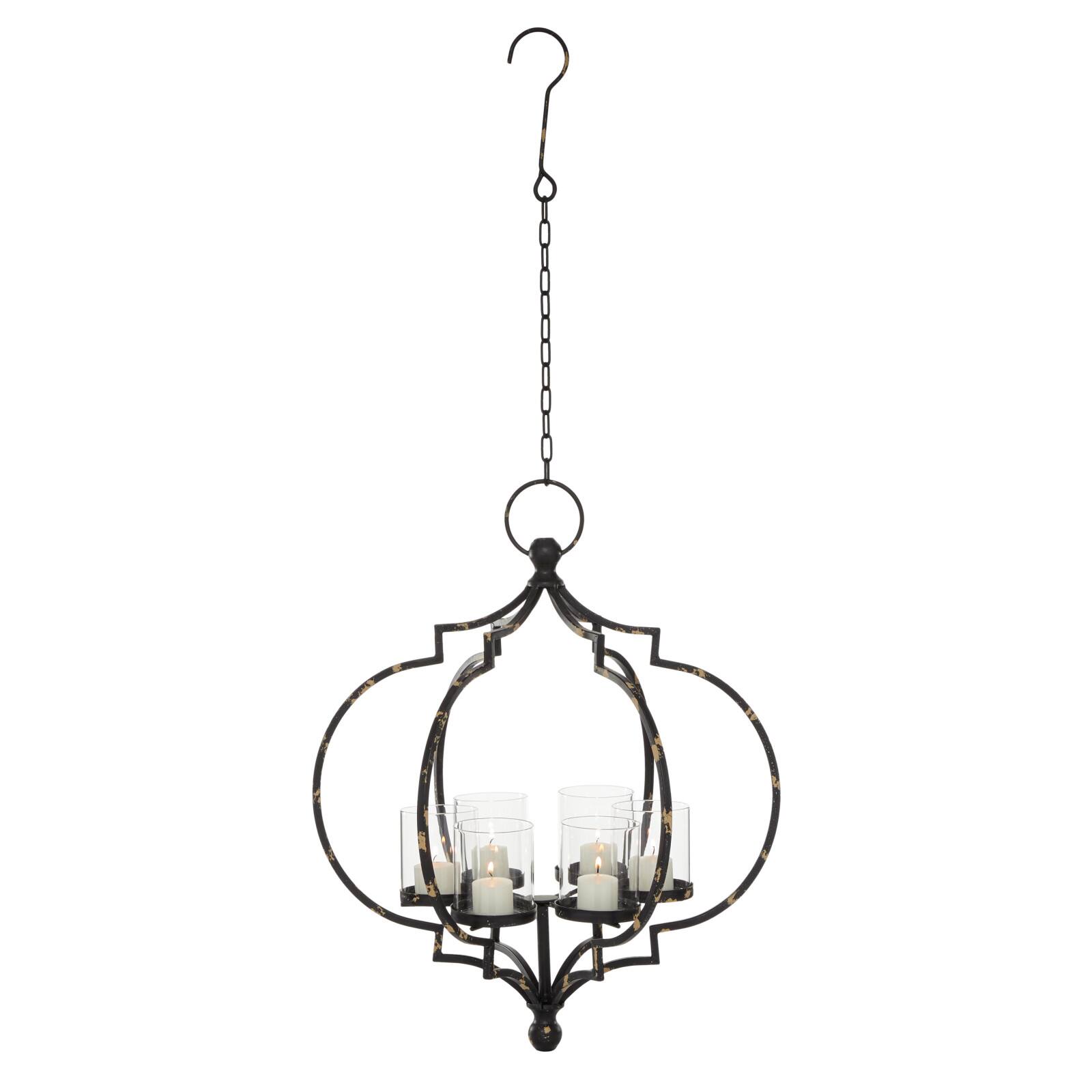 19'' Iron Farmhouse Hanging Candle Holder