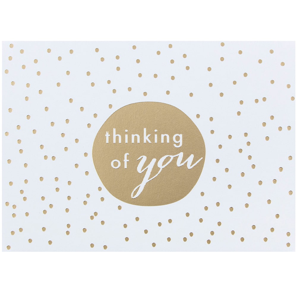 JAM Paper A1 White & Gold Dots Blank Greeting Cards & Envelopes, 10ct.