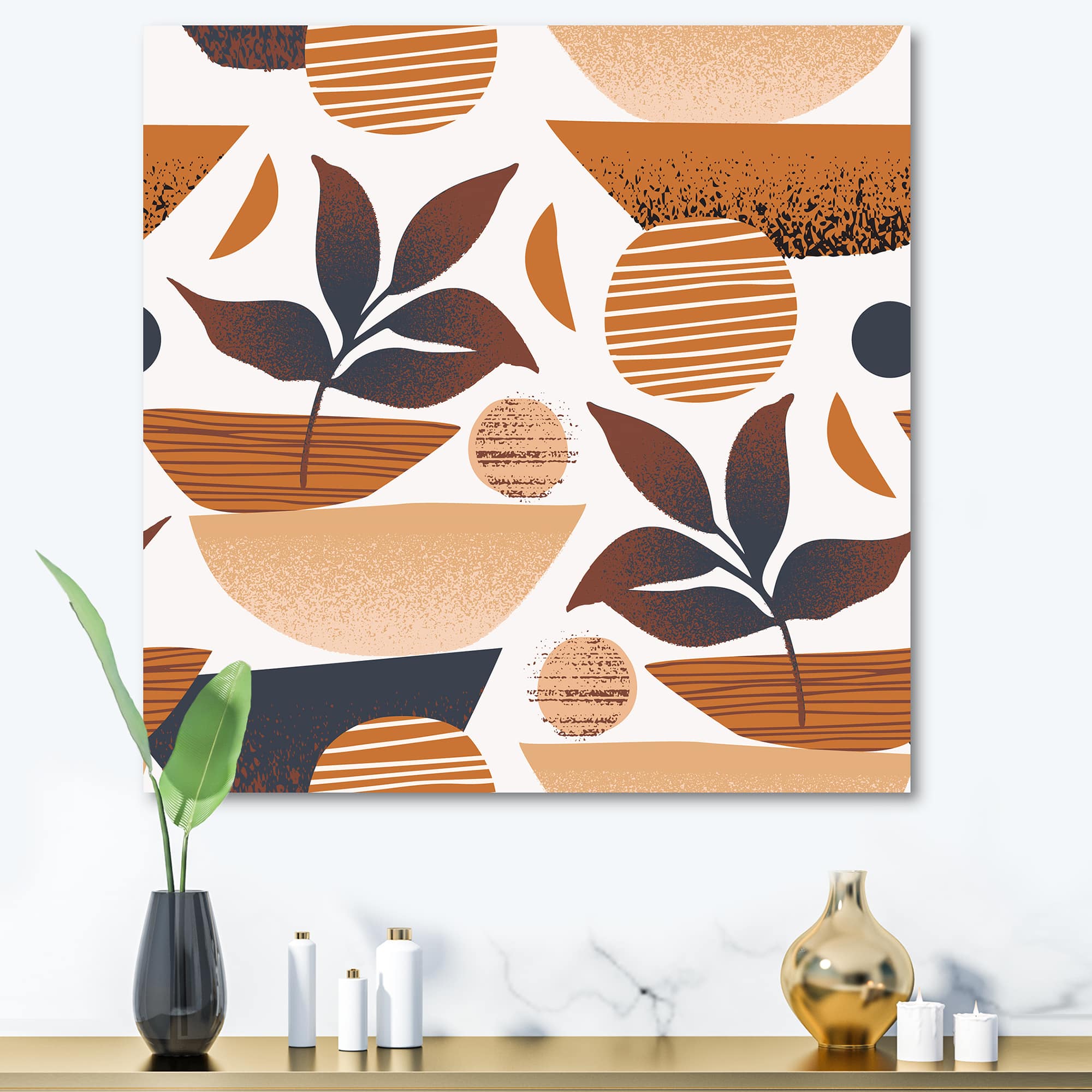Designart - Tropical Leaf Silhouettes and Shapes I