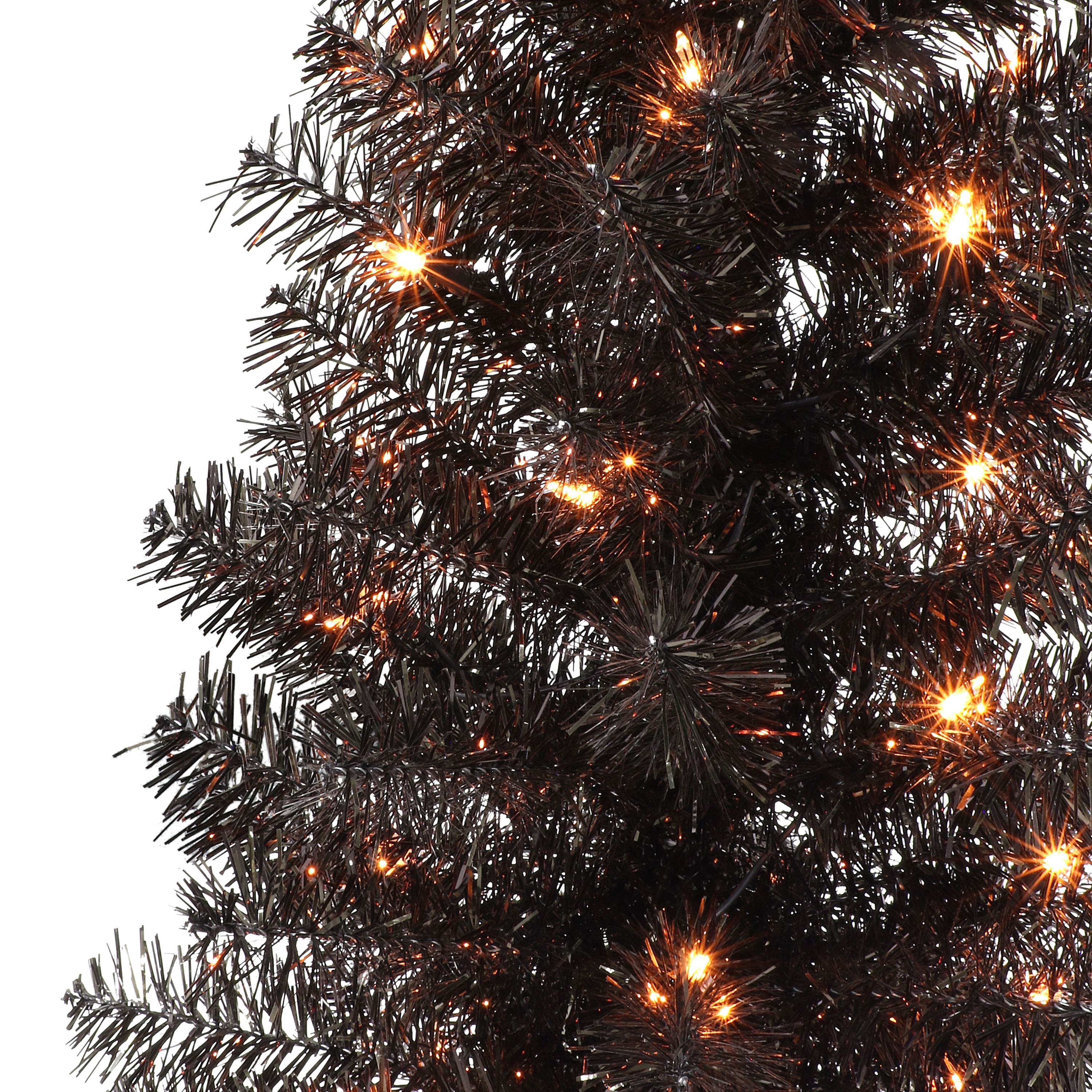 4.5ft. Pre-Lit Tinsel Artificial Christmas Tree
