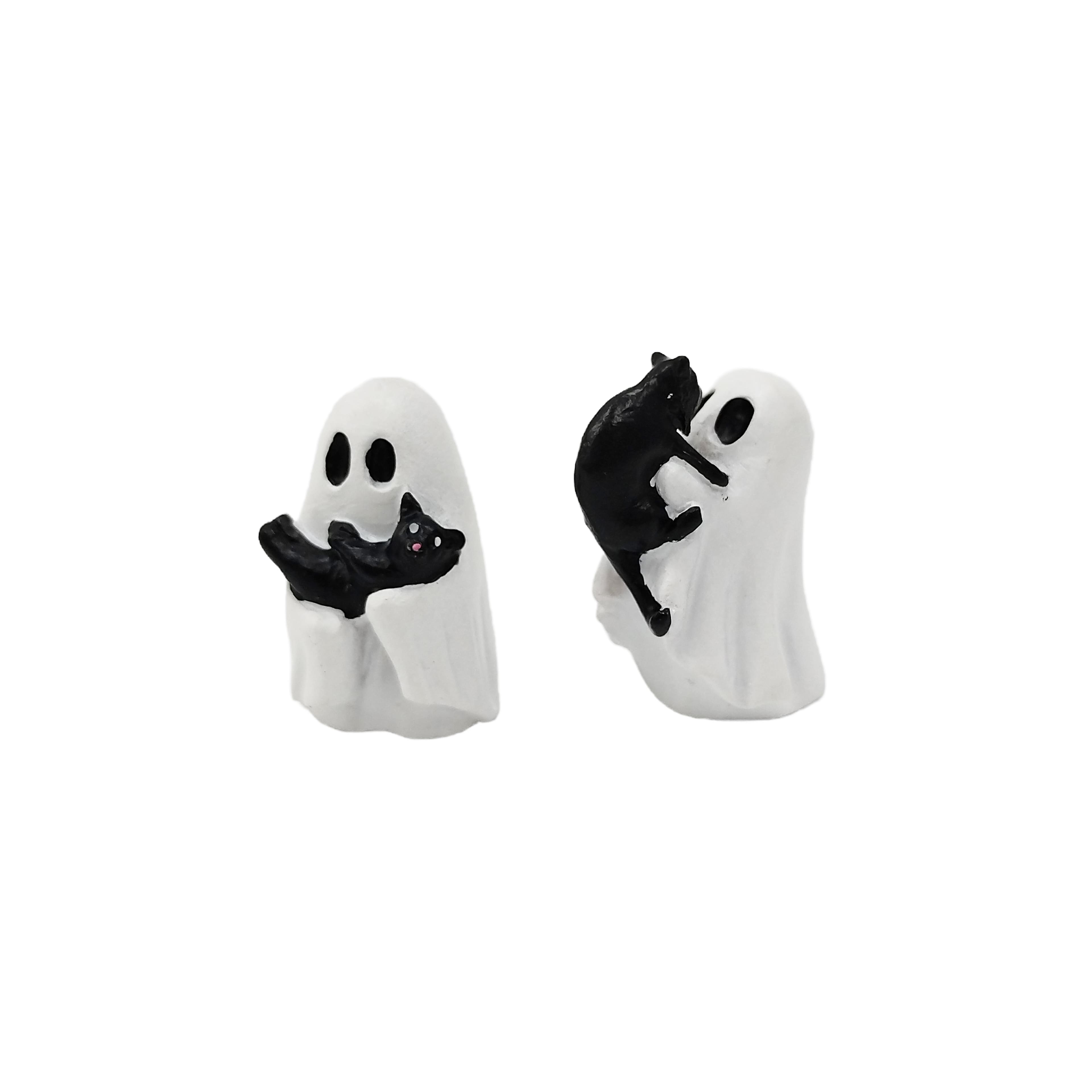 Michaels, Mini Ghost with Black Cat Set by Ashland® – Category: Halloween Miniatures