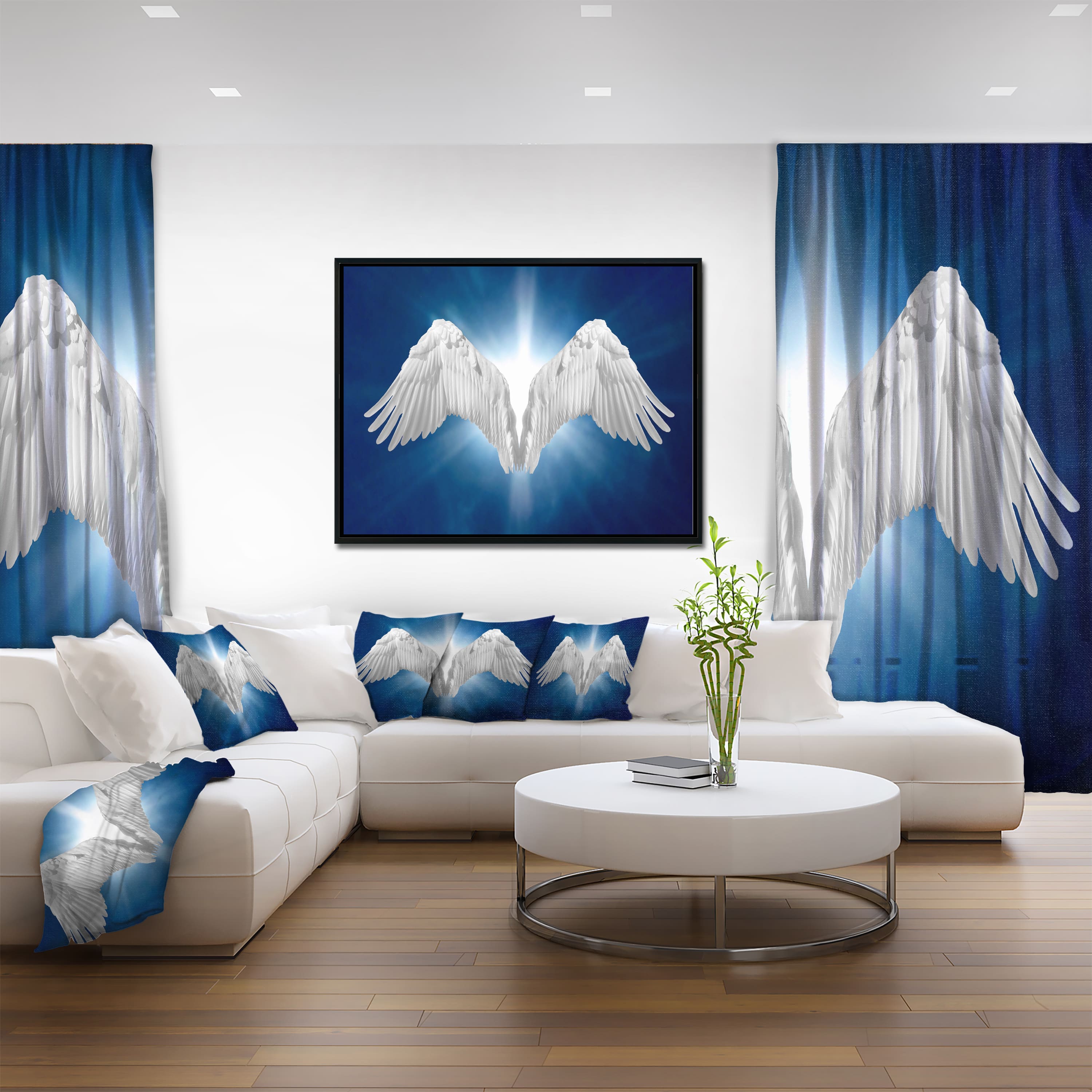 Designart - Angel Wings on Background