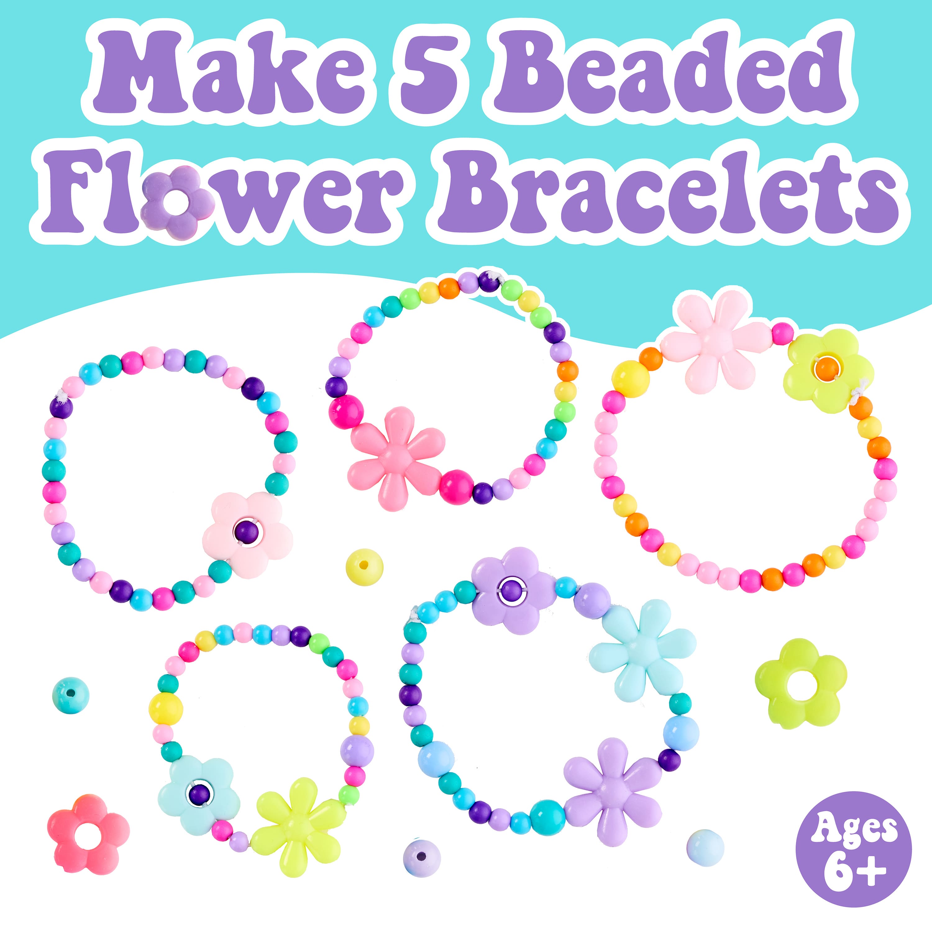 Creativity for Kids Beaded Flowers Bracelets Kit