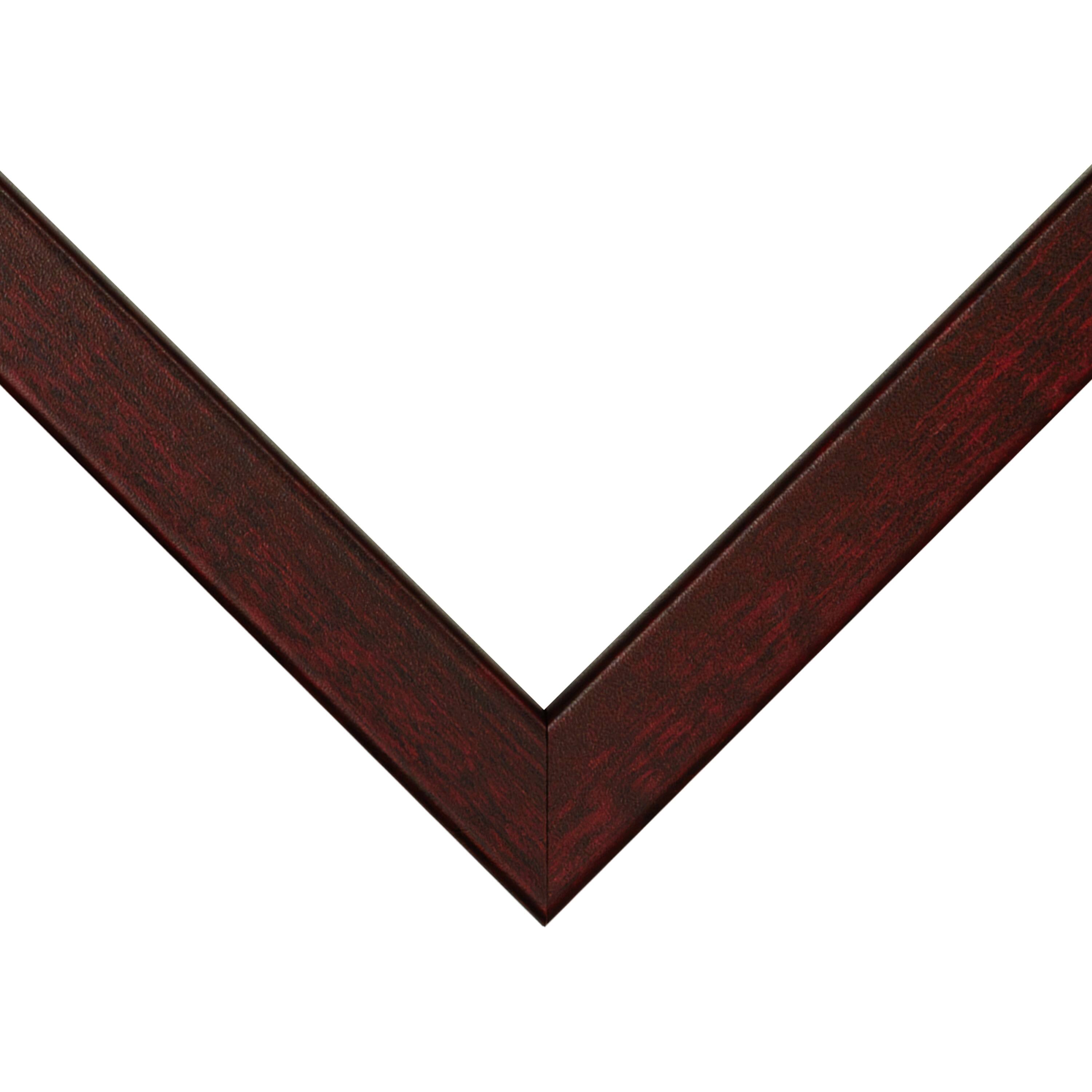 Frame USA Corporate Thin Red Mahogany Single Image Picture Frame with Mat