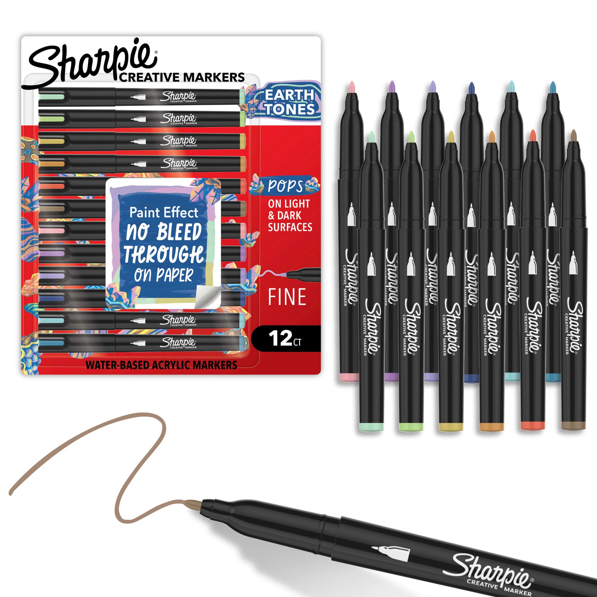 Sharpie® Fine 12 Color Earth Tones Creative Marker Set