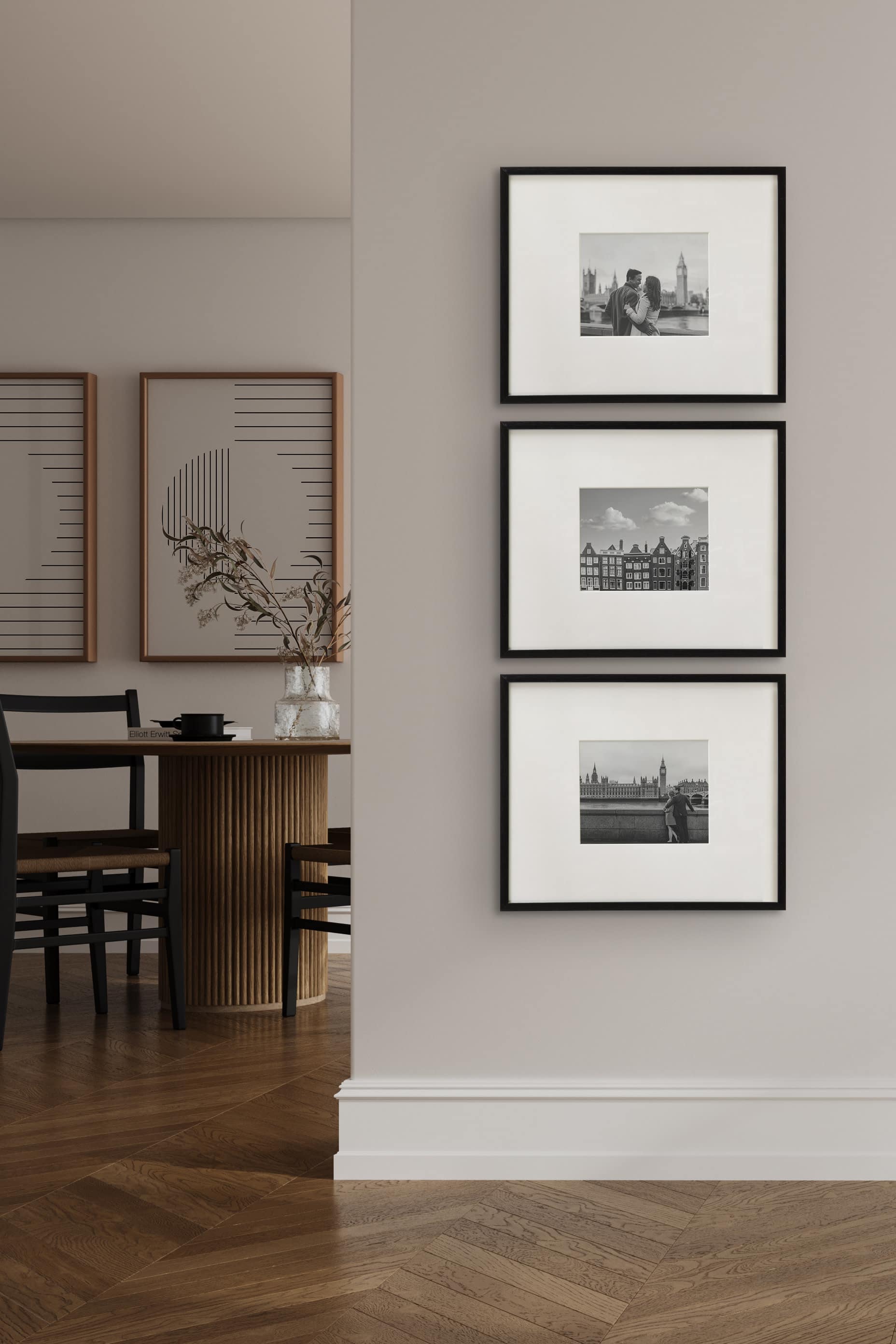 Kate and Laurel Gallery 16" x 20" Photo Picture Frames with 8" x 10" Mat