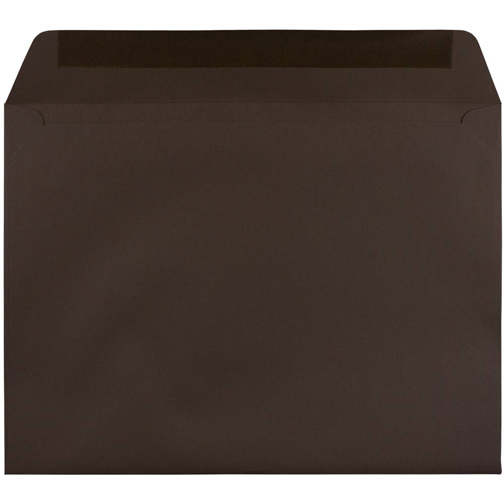 JAM Paper 9.5x12.62 Chocolate Brown Premium Booklet Envelopes 50ct.