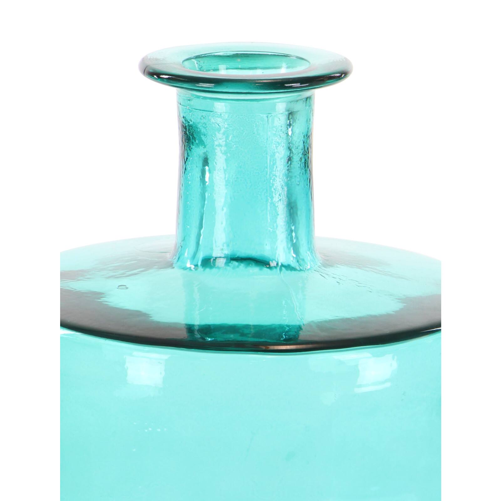 30" Blue Coastal Glass Vase