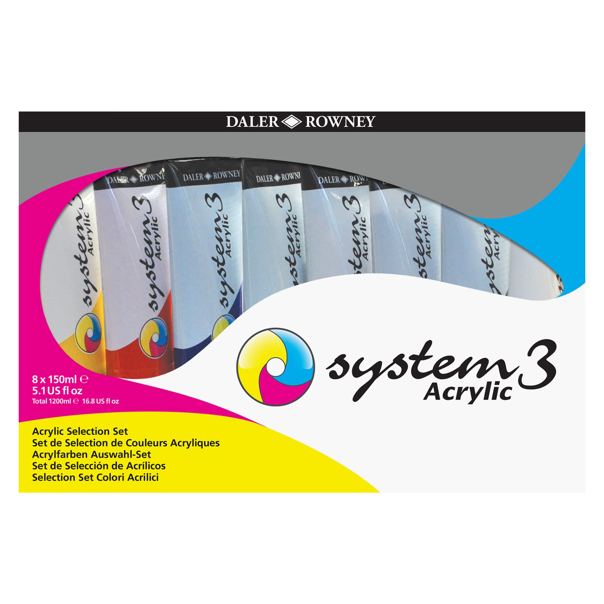 Daler-Rowney® 5.1fl. 8 Color System3 Acrylic Paint Jumbo Selection Set