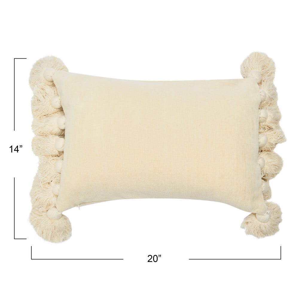 Hello Honey® Chenille Lumbar Pillow with Tassels