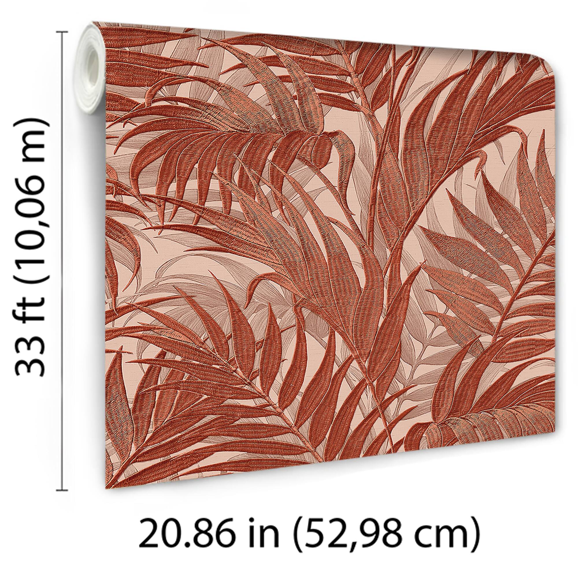 Designs Direct Embroidered Palm Wallpaper