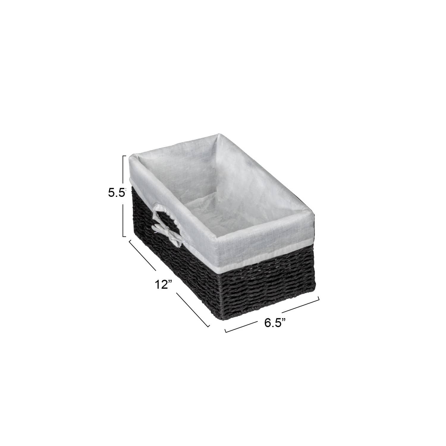 Paper Rope Wicker Basket Set