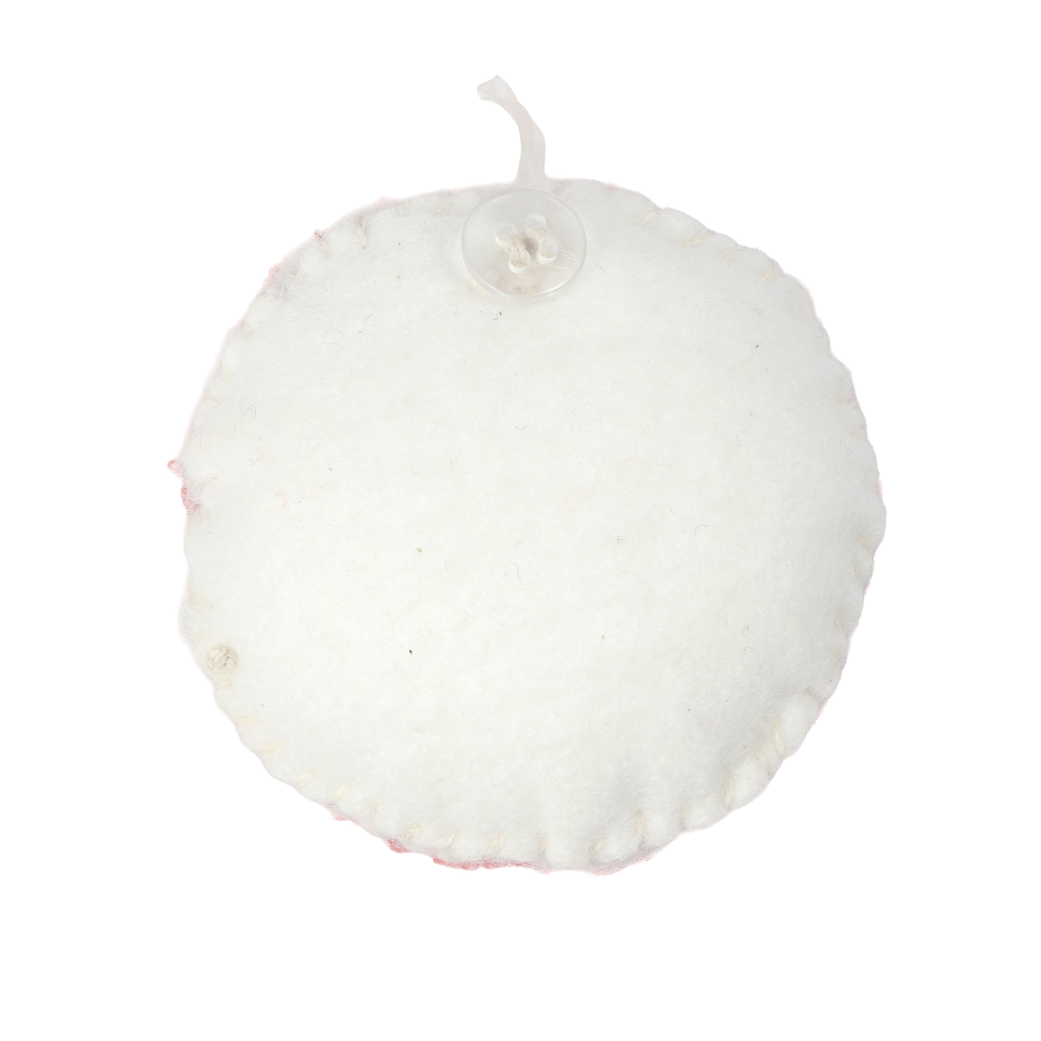 Pink Smiley Face Filled Patch Embellishment by Celebrate It™