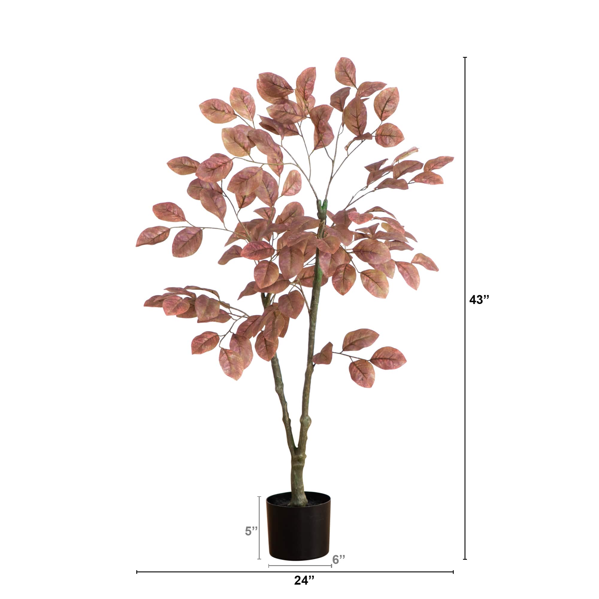 3.5ft. Brown Autumn Dogwood Artificial Potted Tree
