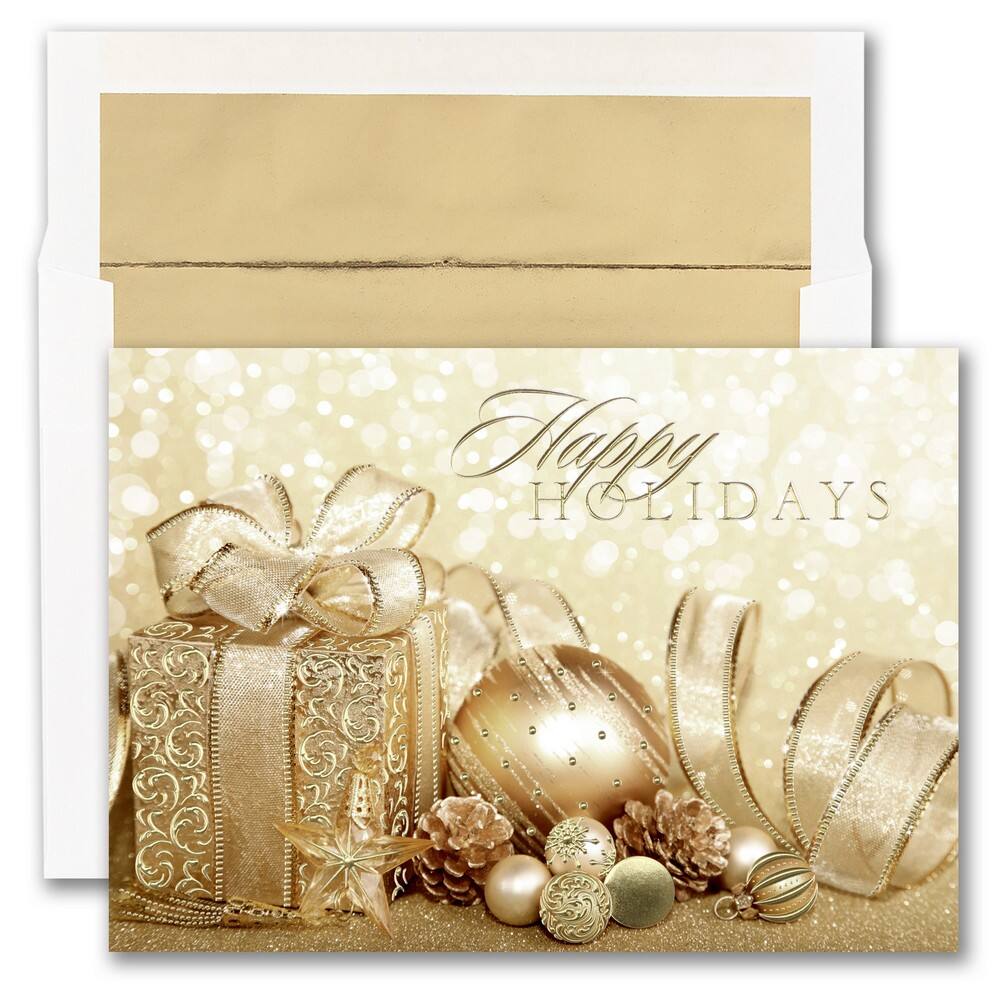 JAM Paper 5" x 7" Holiday Package Blank Cards & Matching Envelopes Set, 25ct.