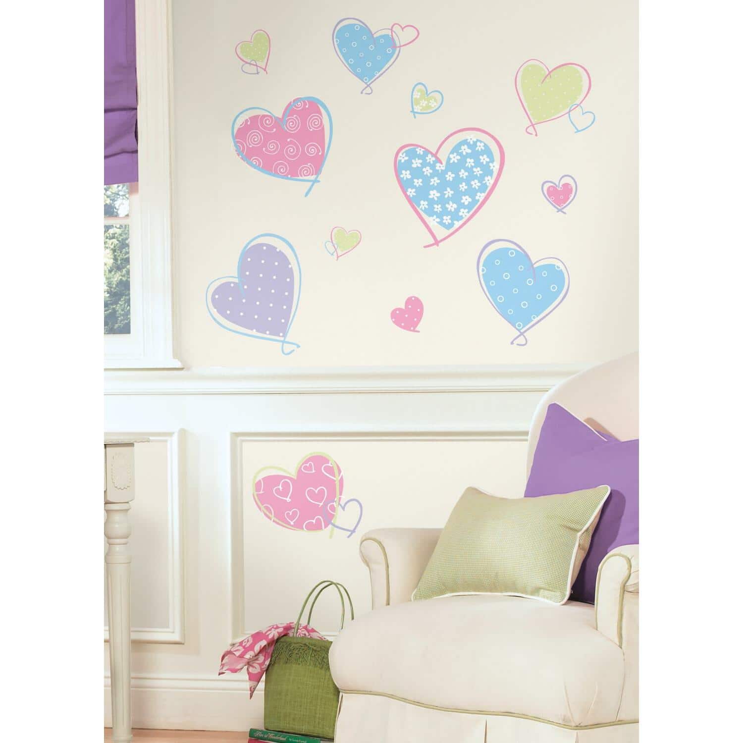 RoomMates Hearts Peel & Stick Wall Decals