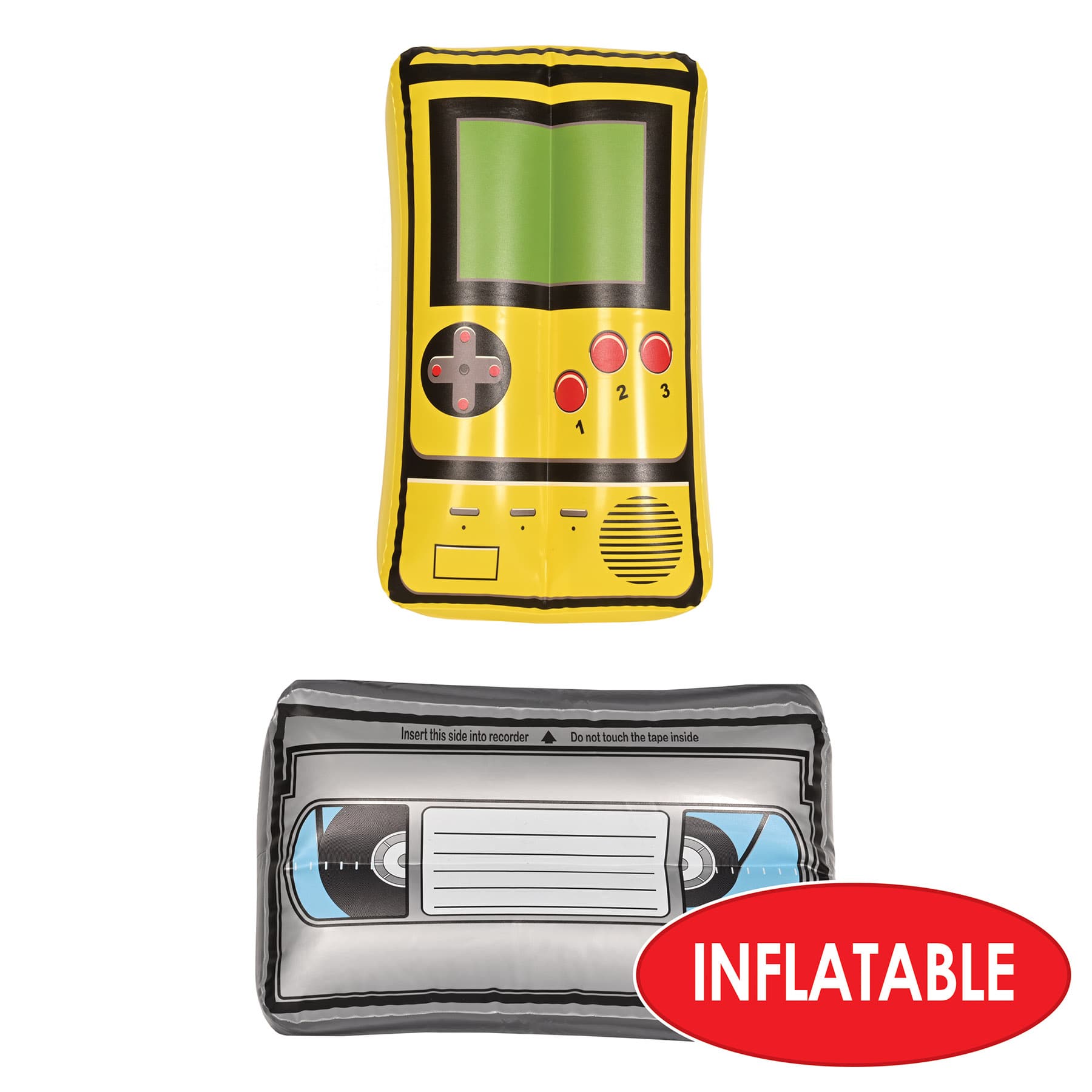 Beistle Inflatable VHS Tape & Handheld Game Set