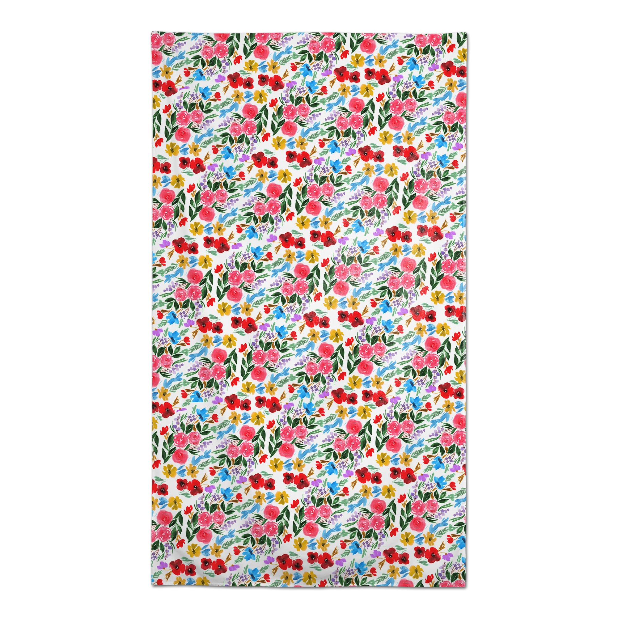 Butterfly Watercolor Florals Tablecloth