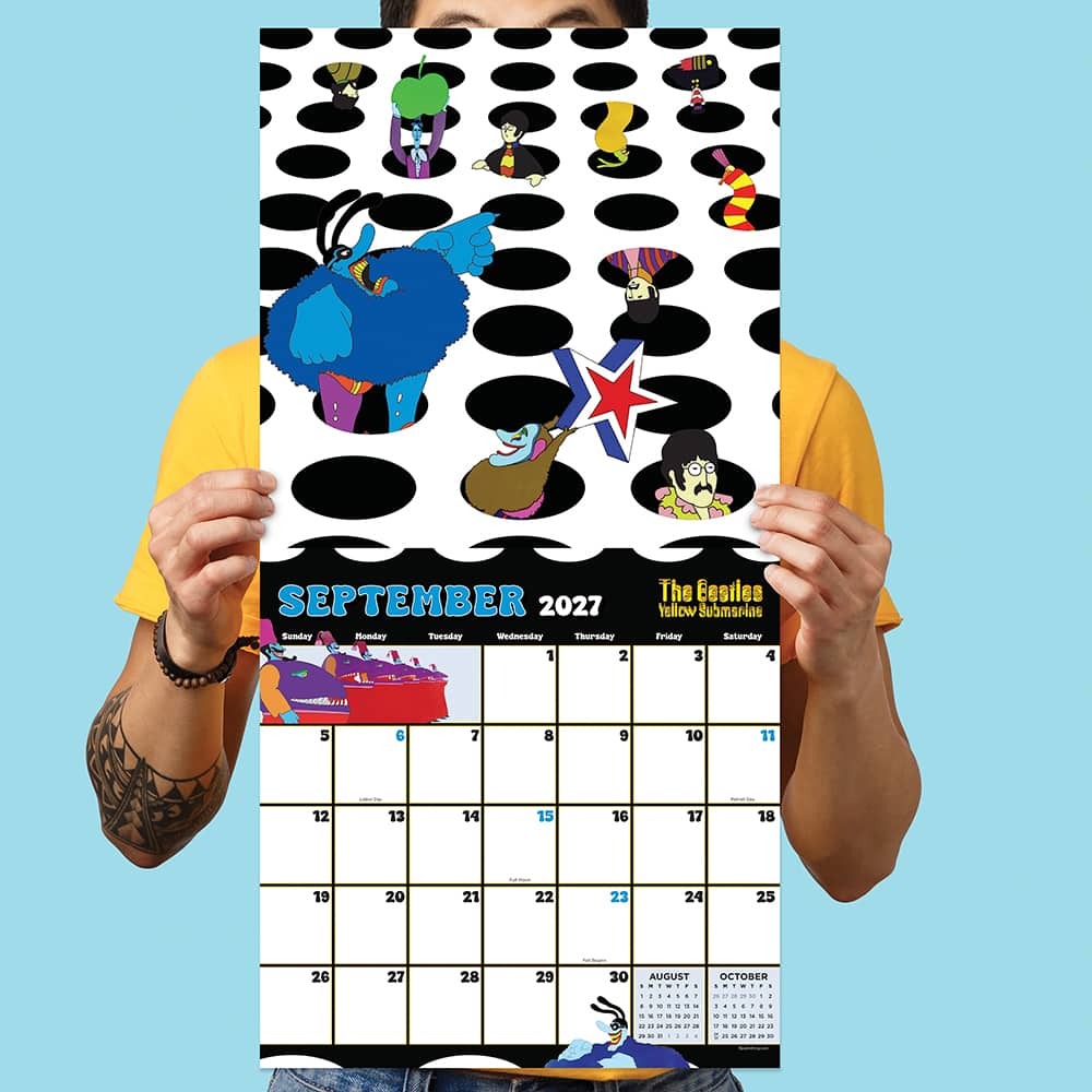 2027 The Beatles: Yellow Submarine Wall Calendar