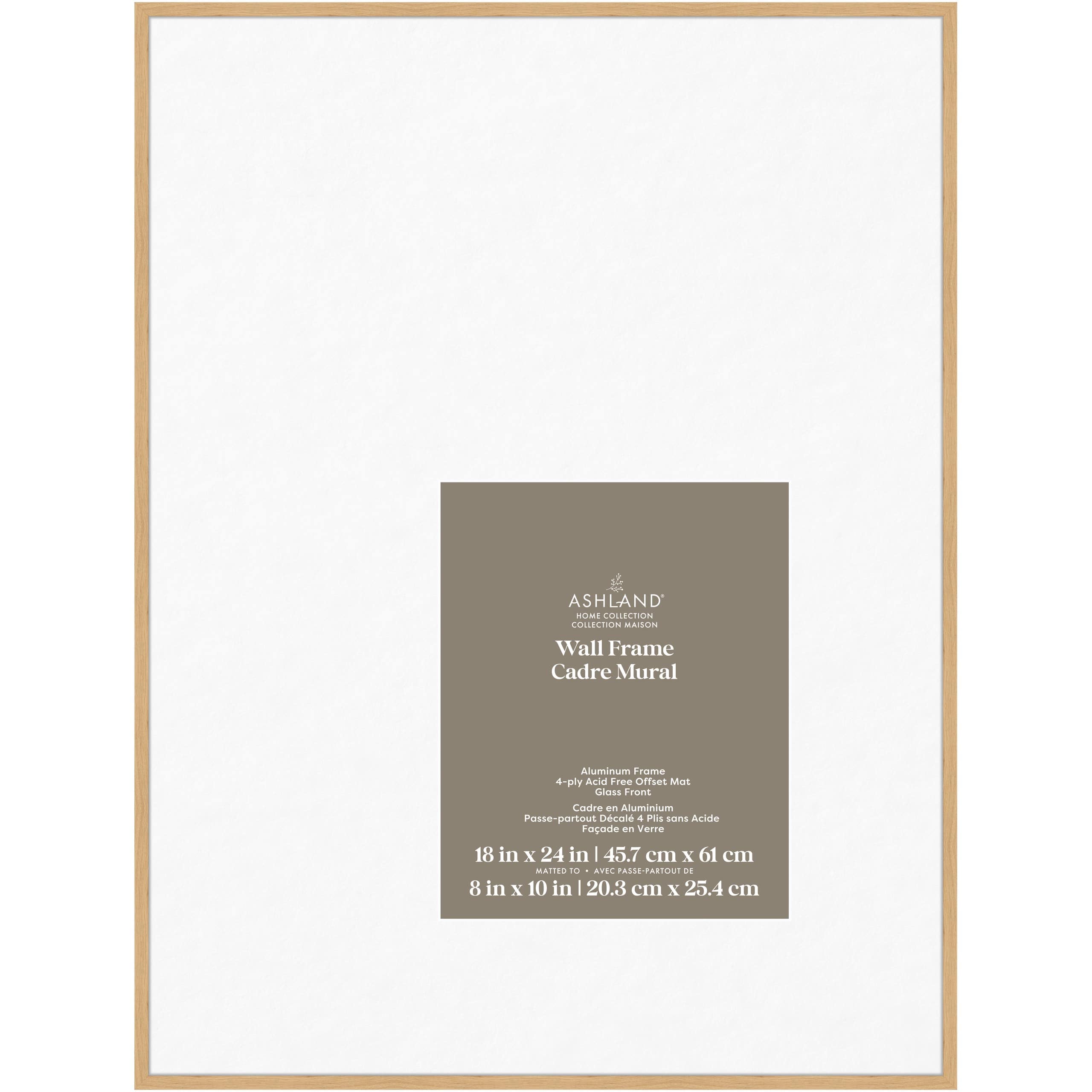 Home Oak Aluminum Frame with Offset Mat by Ashland