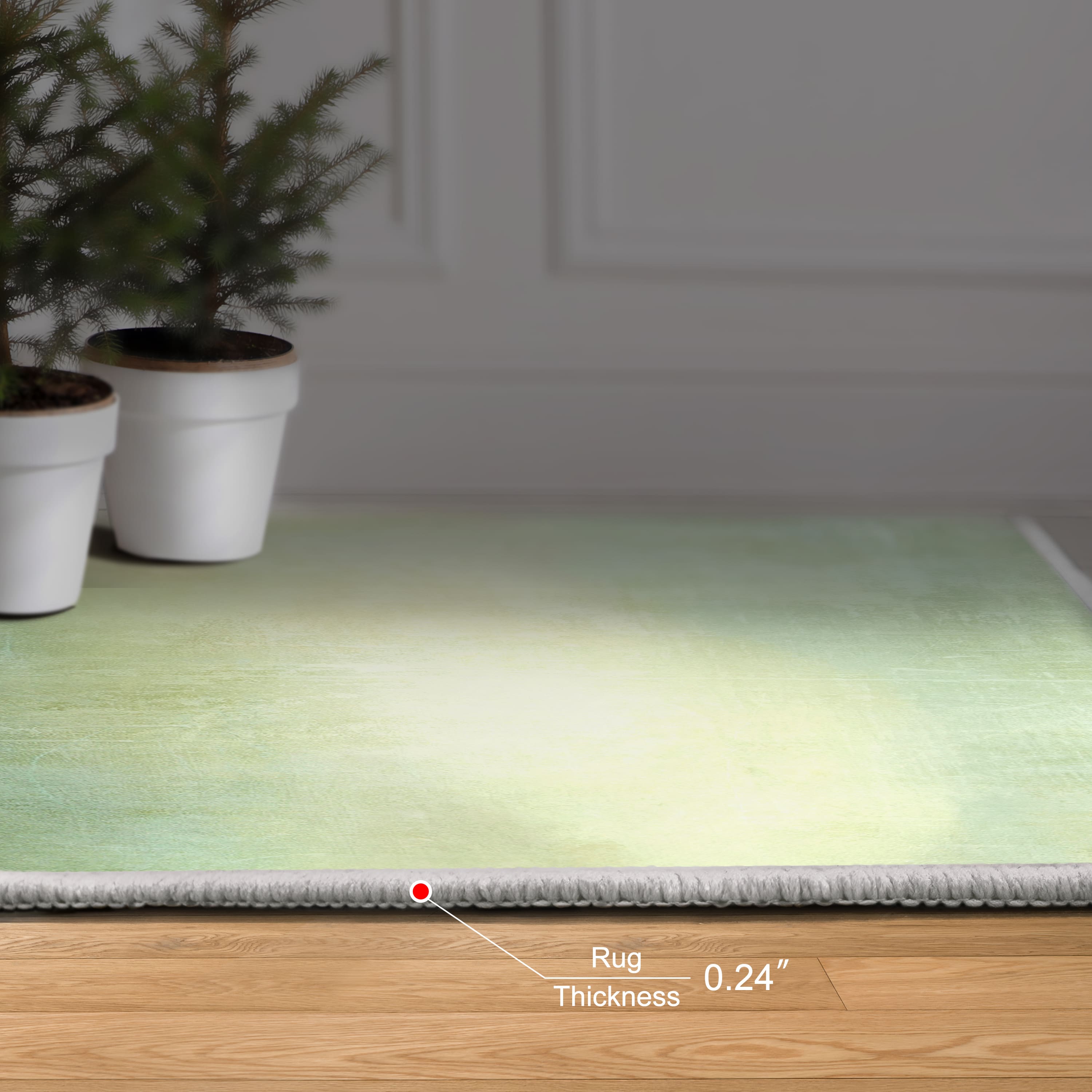 Empire Art Direct 5ft. x 7.5ft. Green Hidden Path I B Tapis D'Art Washable Area Rug