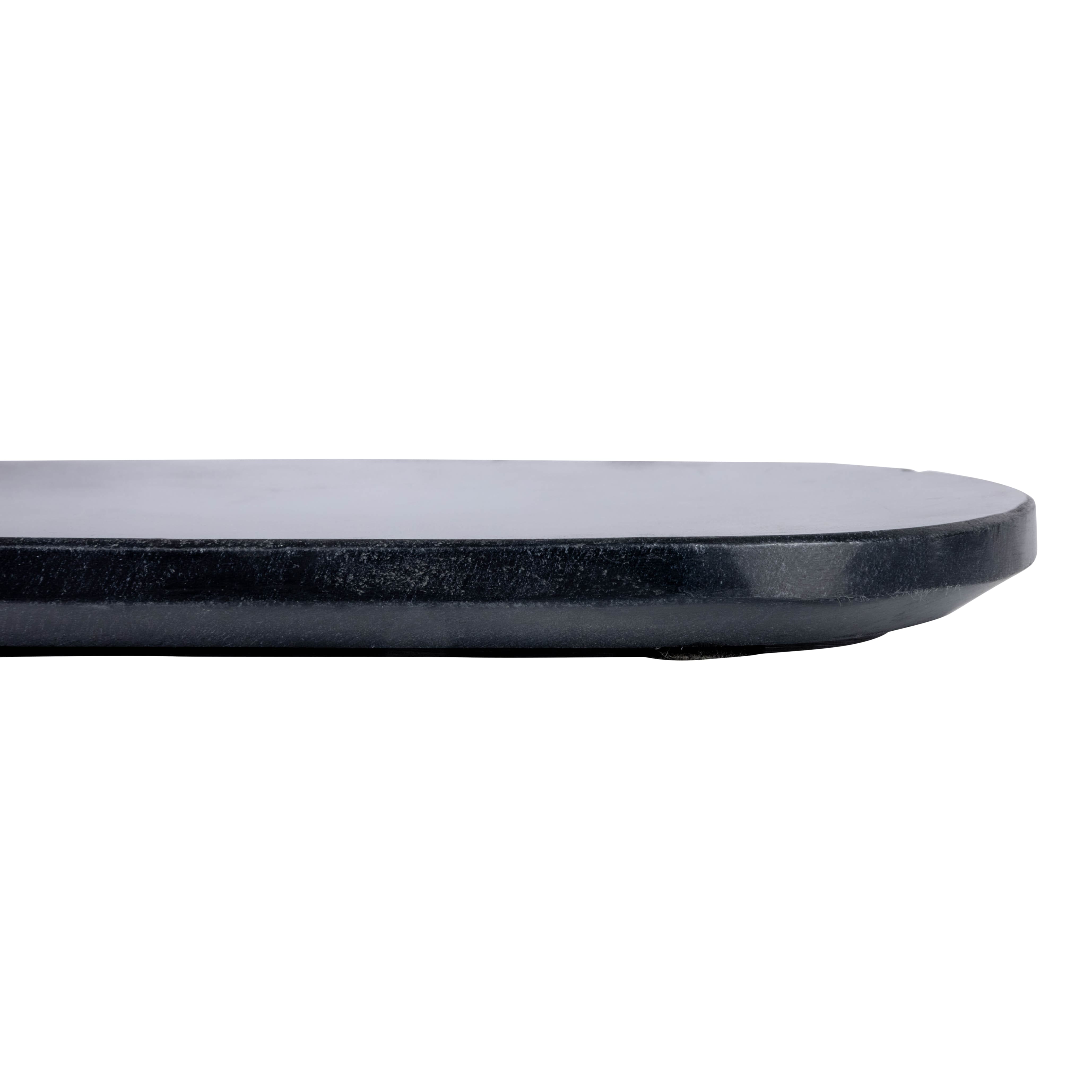 Hello Honey® 24" Black Oval Marble Serving Board