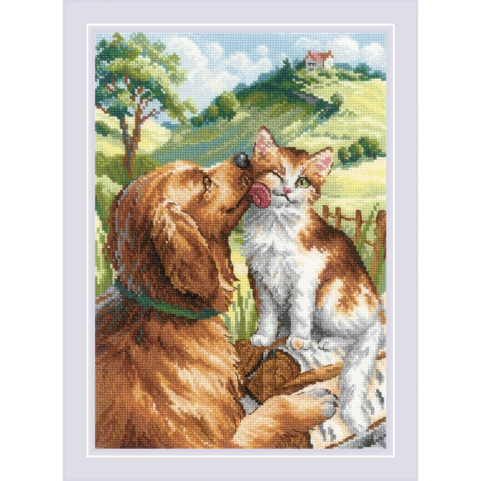 RIOLIS Like Cat and Dog Counted Cross Stitch Kit
