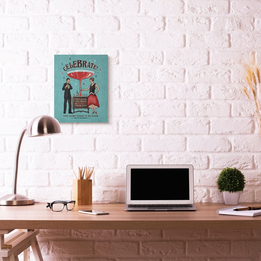 Stupell Industries Celebrate Canvas Wall Art