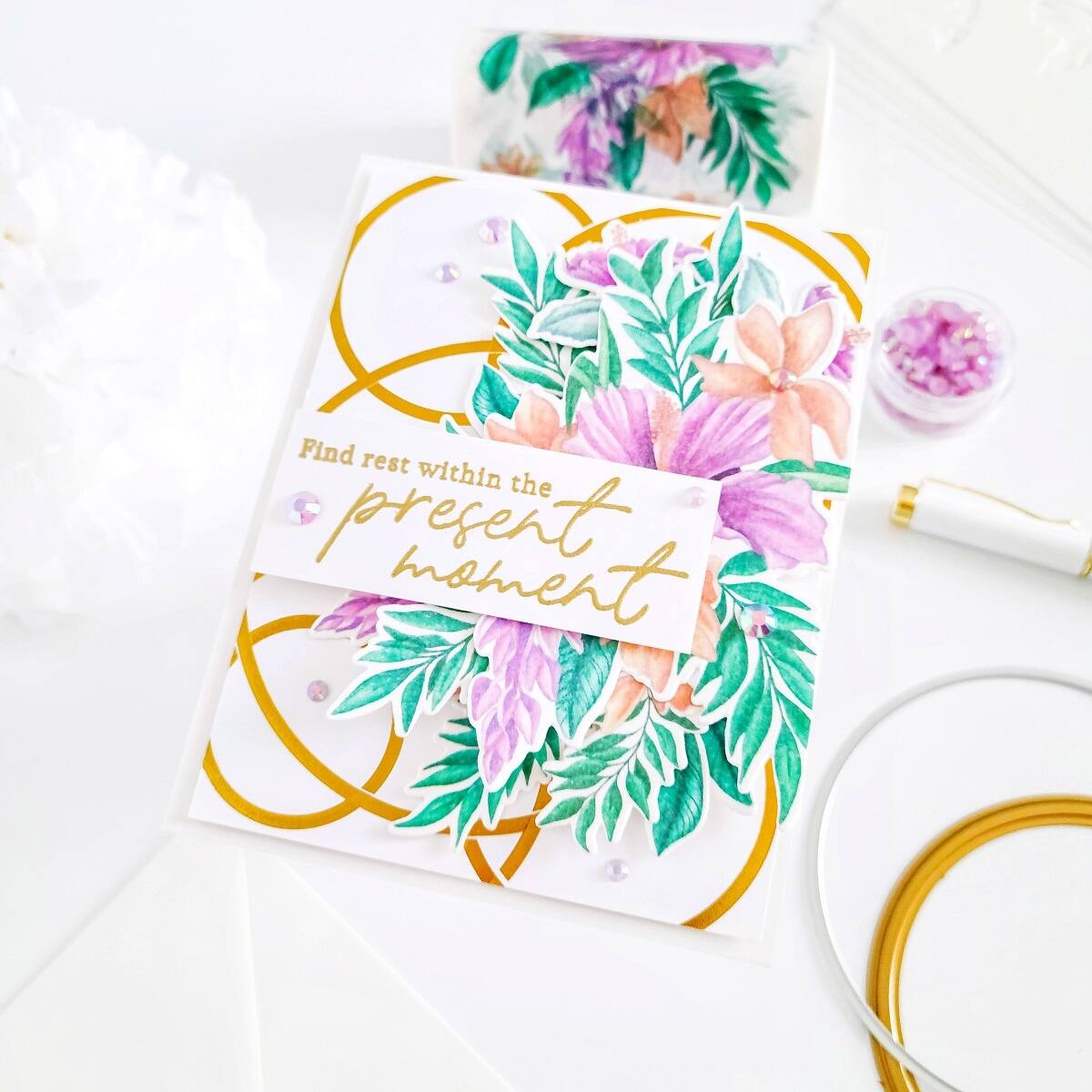 Pinkfresh Studio Hibiscus Washi Tape