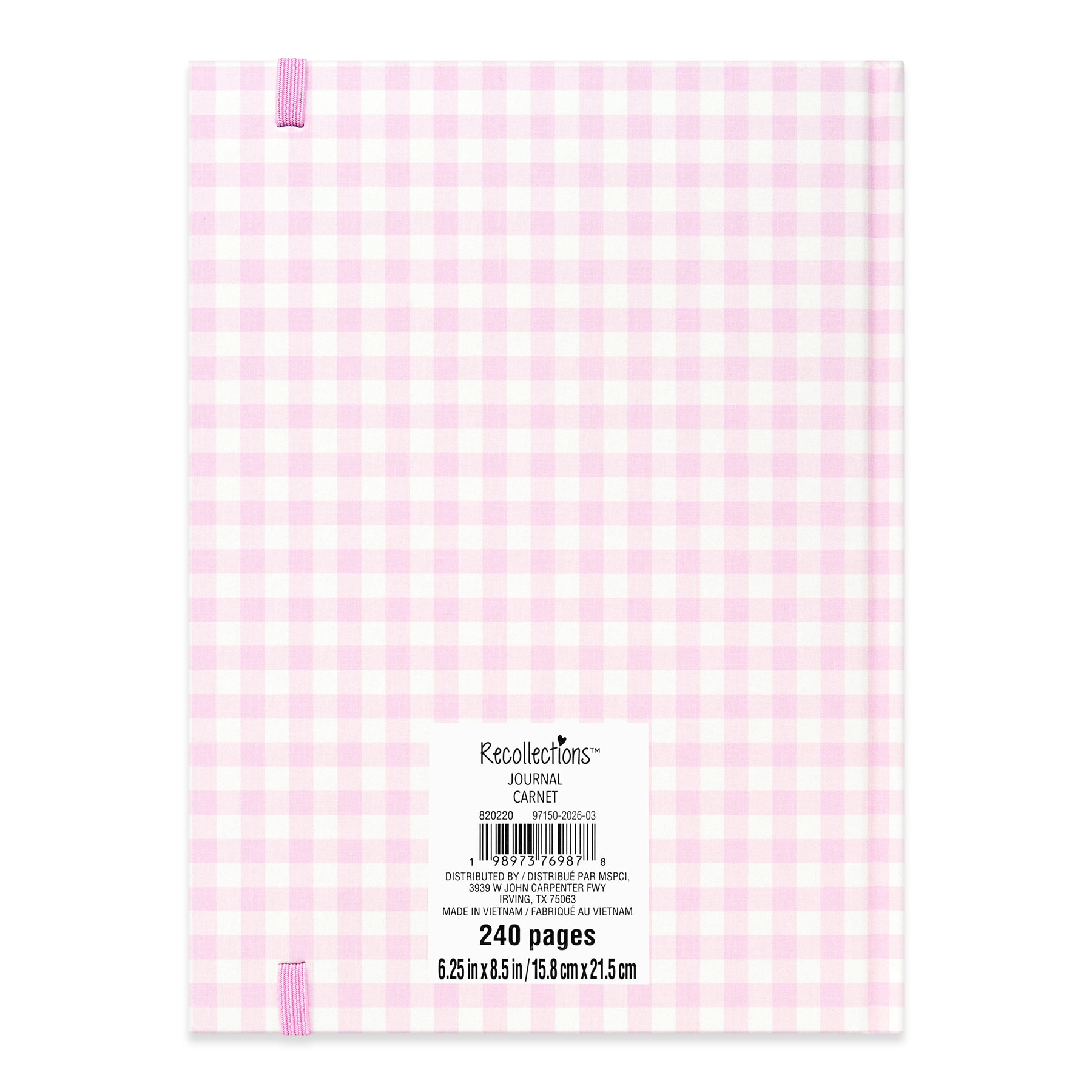 6.25" x 8.5" Fabric Hardcover Lined Journal by Recollections™