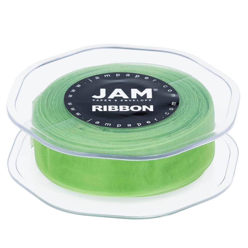 JAM Paper 7/8" x 25yd. Sheer Satin Ribbon
