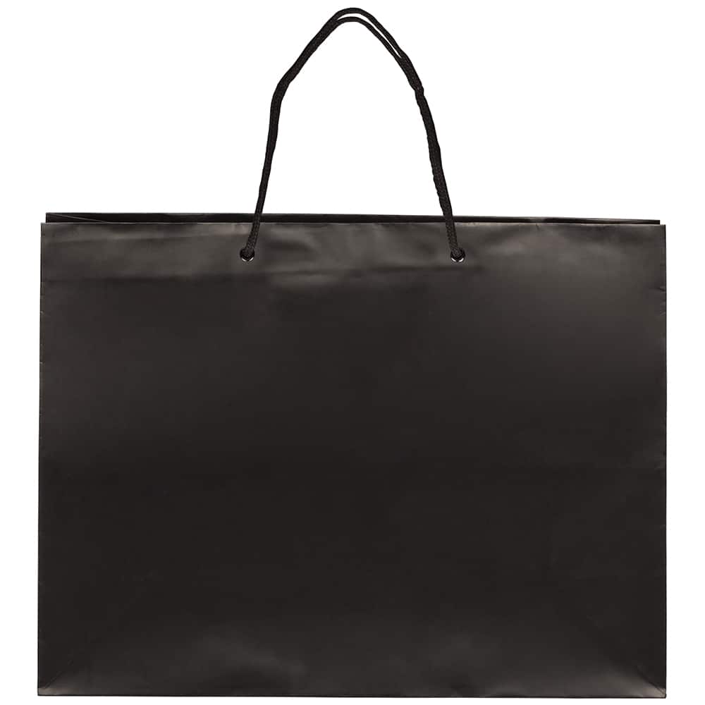 JAM Paper X-Large Black Matte Gift Bags, 100ct.
