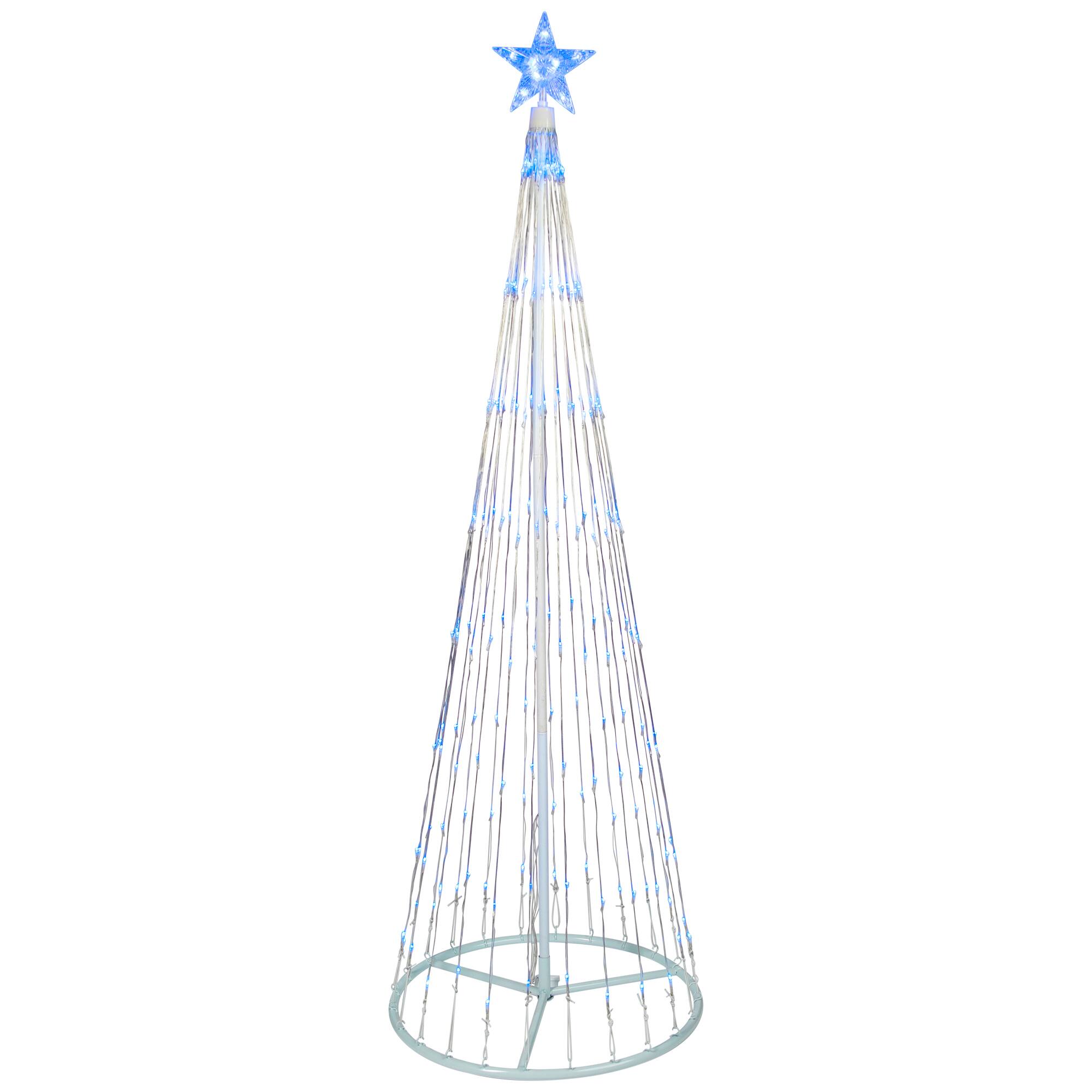 Northlight 6ft. Pre-Lit LED Lighted Show Cone Christmas Tree Decoration