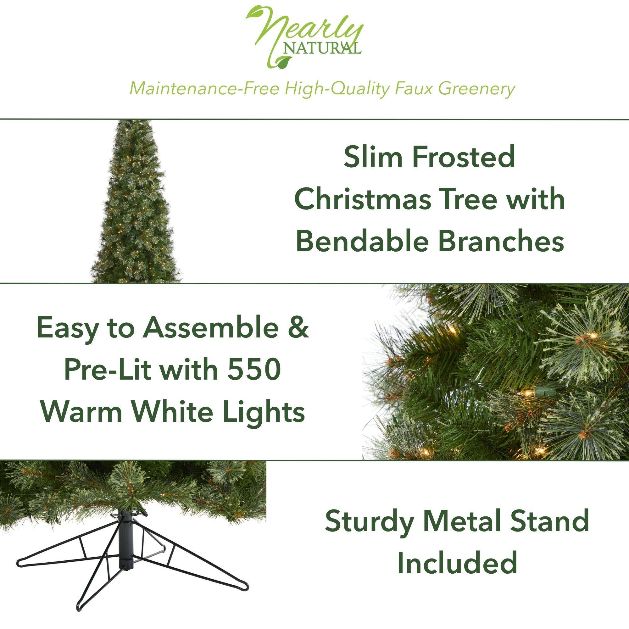 9ft. Pre-Lit Cashmere Artificial Christmas Tree, Warm White Lights