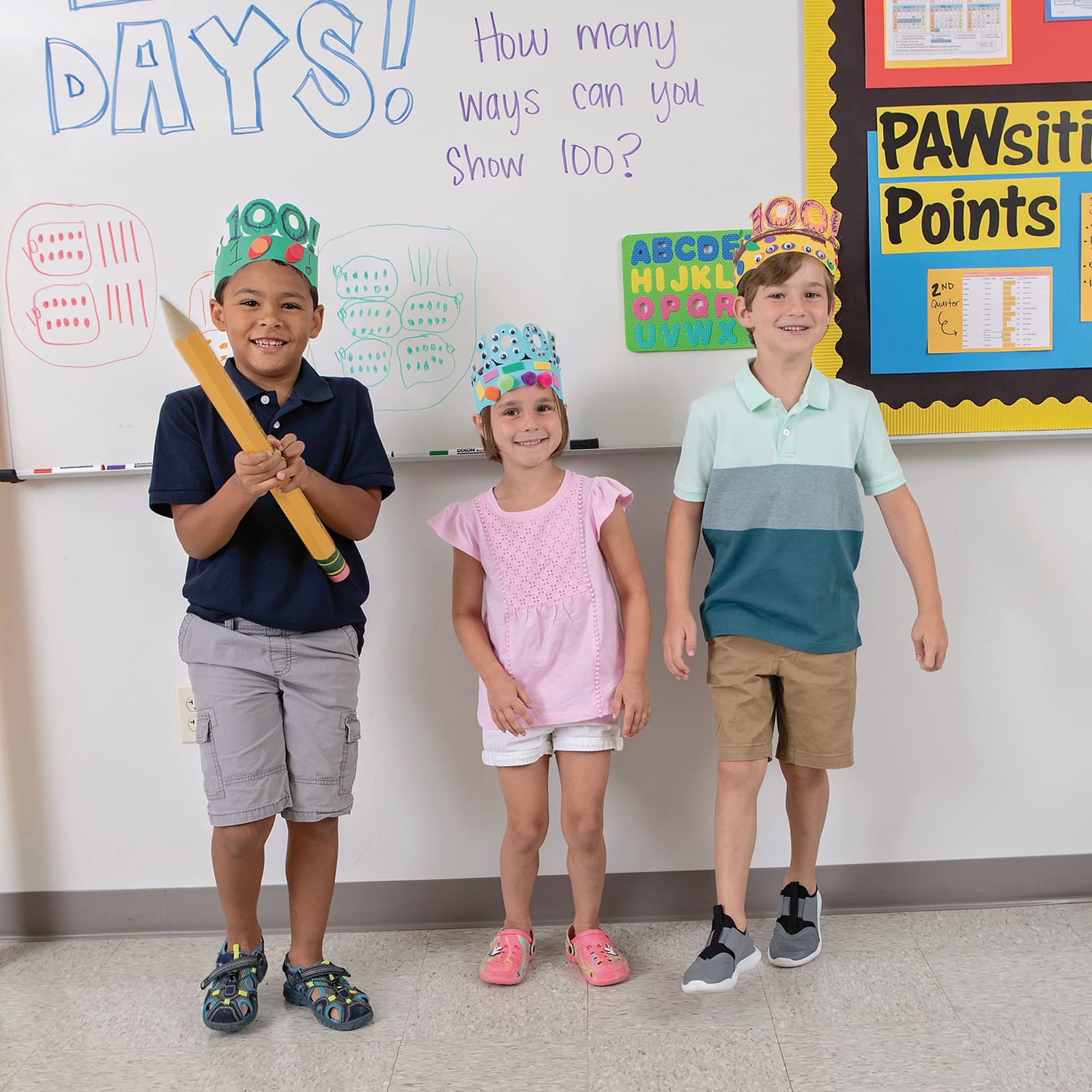 Creativity Street® 100 Days of School Paper Crowns, 2 Packs of 25
