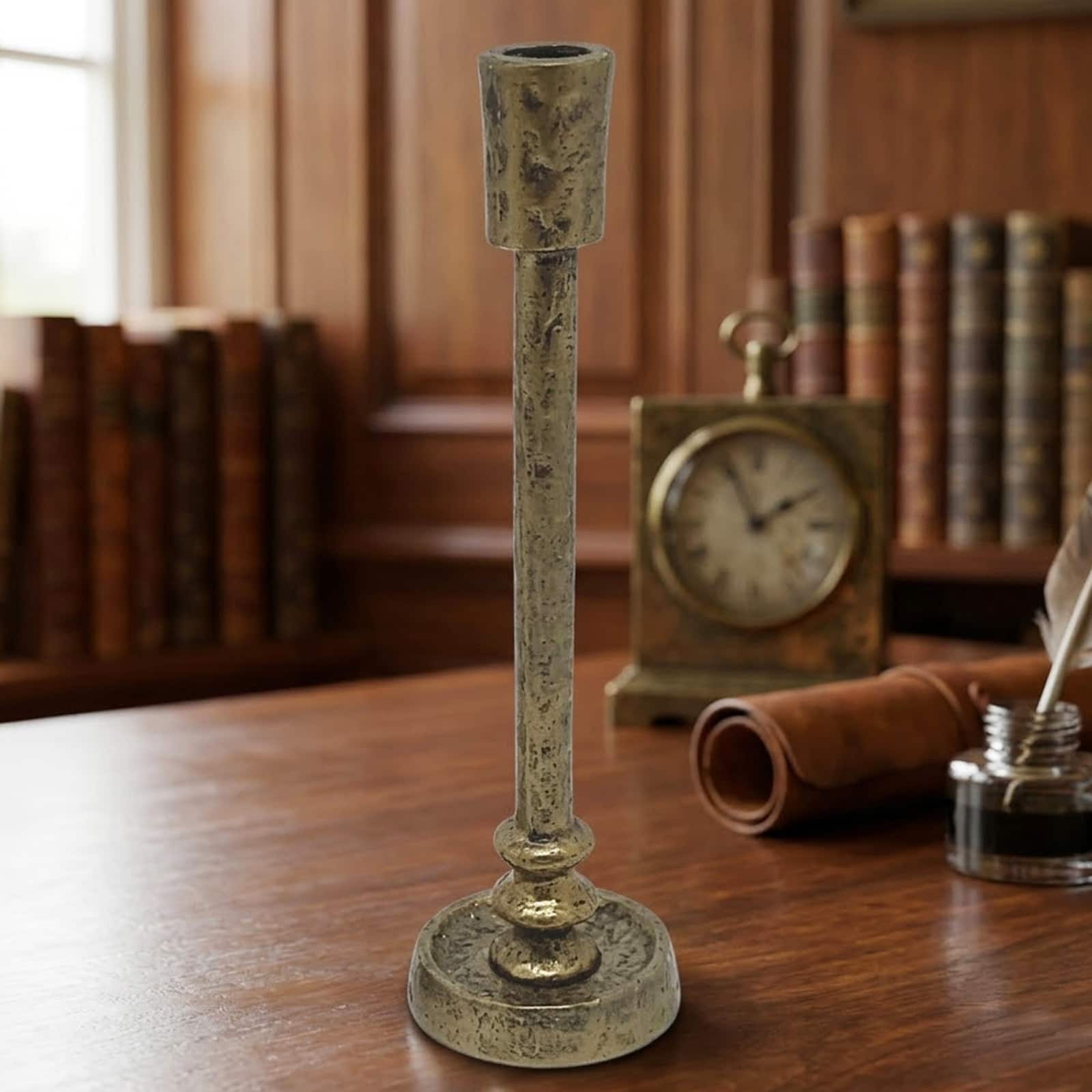 Antique Bronze Taper Candle Holder by Ashland